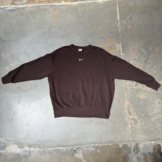 Vintage Nike Center Logo Crewneck Brown (Medium) (Pre-Owned)