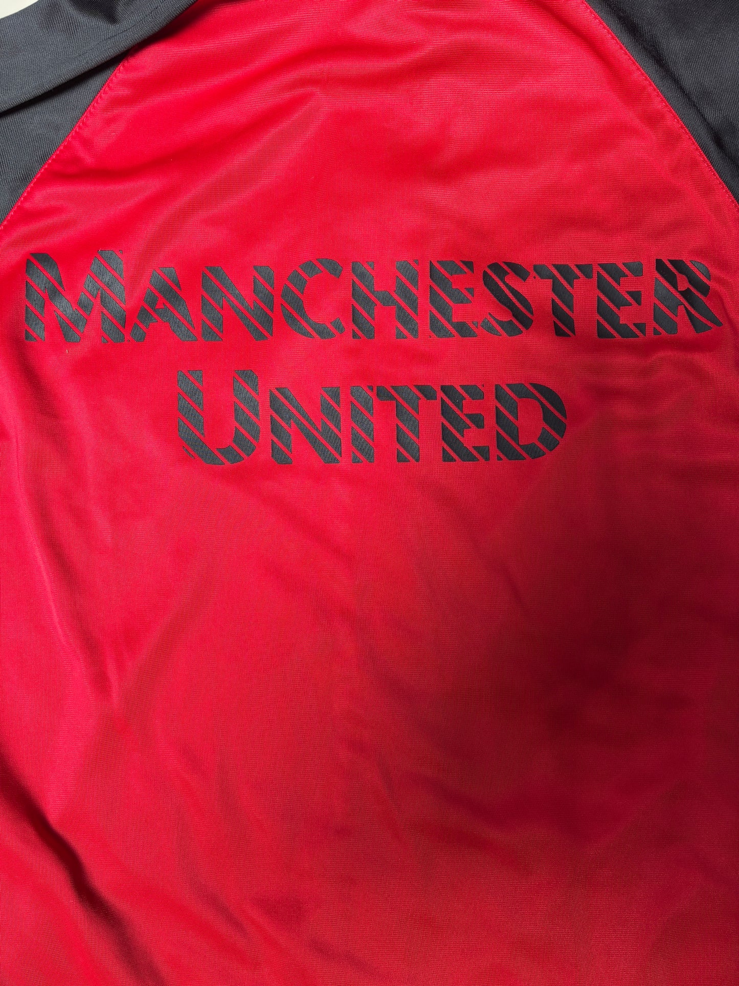 Manchester United Track Jacket Zip-Up Black/Red/White (Large) (Pre-Owned)