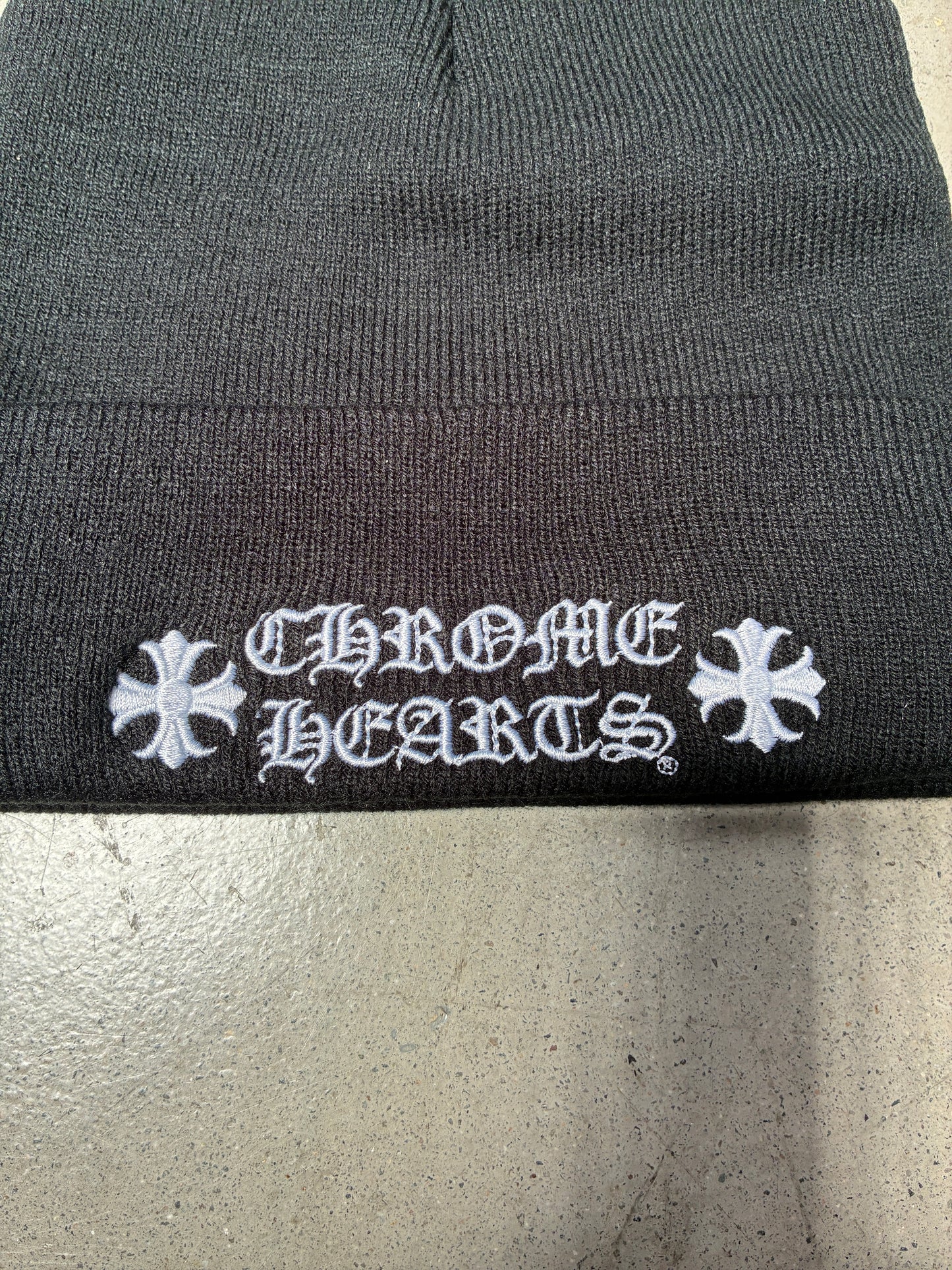 Chrome Hearts Logo Beanie Black