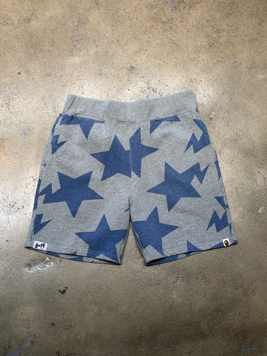 Bape Stars Shorts Grey Large (Pre-Owned)