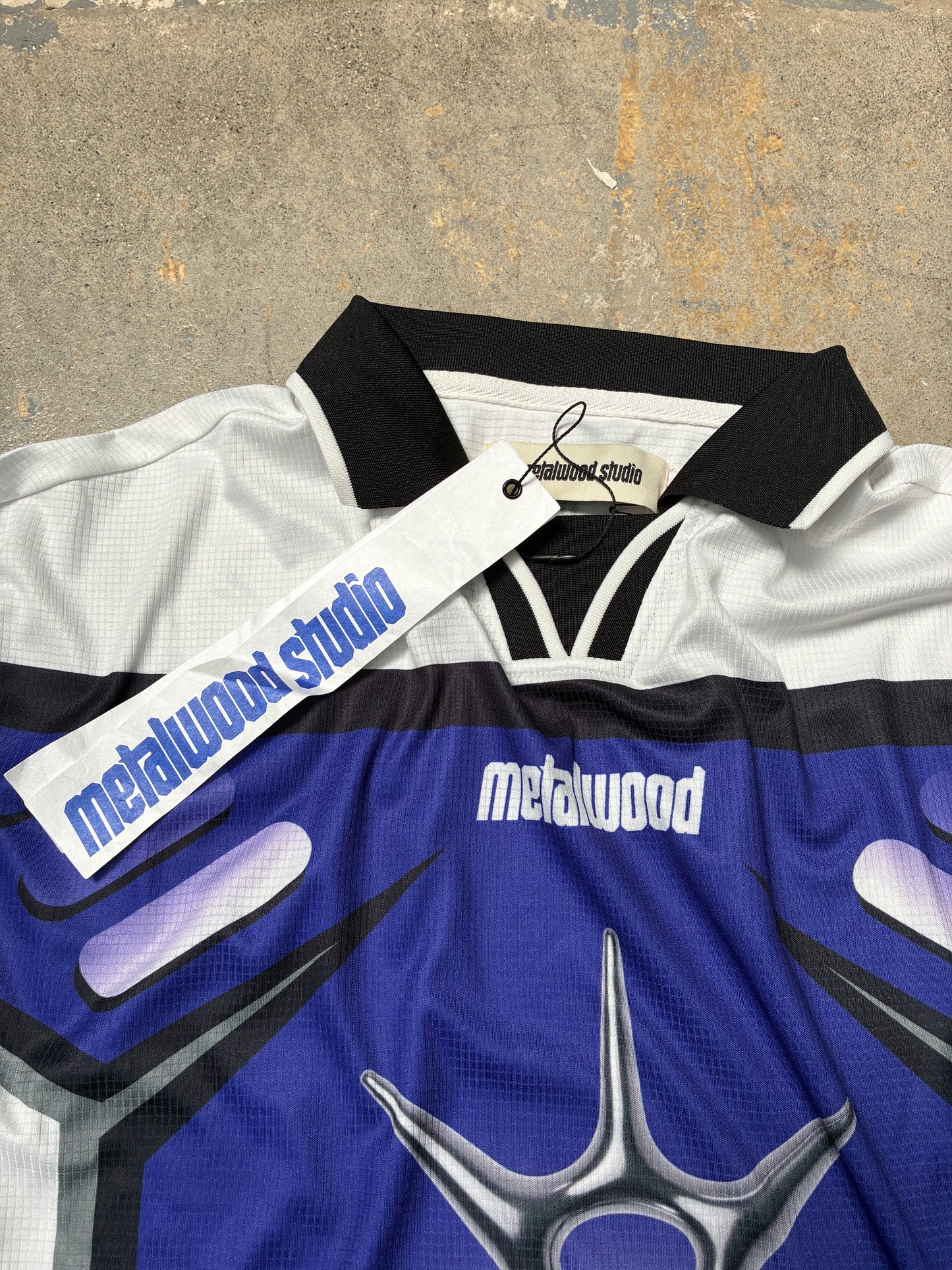 Metalwood Studio X-Games L/S Jersey White/Purple (Large)