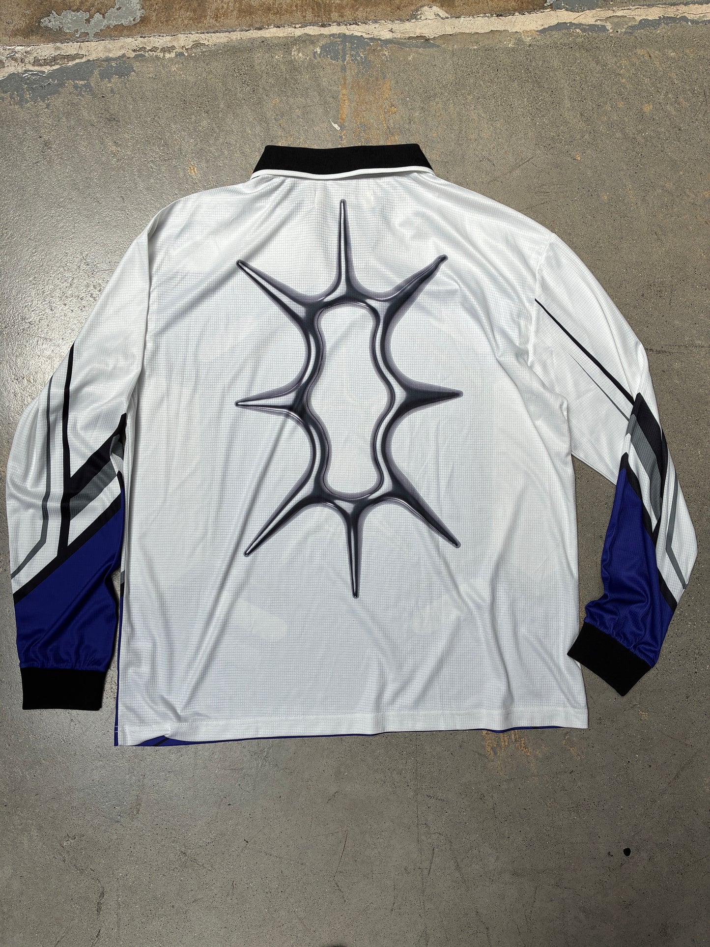 Metalwood Studio X-Games L/S Jersey White/Purple (Large)