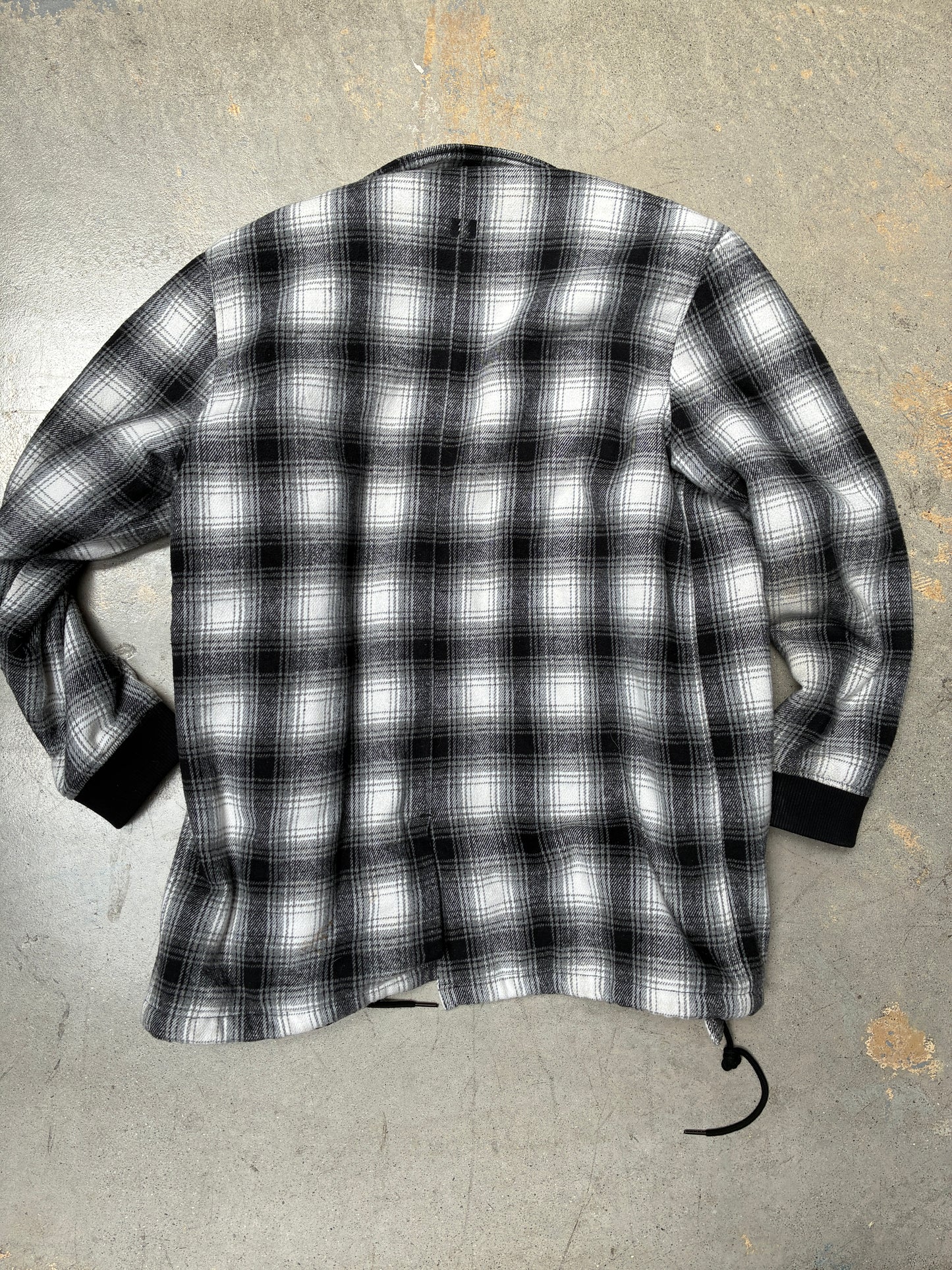 The Hundreds Monochrome Plaid Trench Coat Jacket (Large) (Pre-Owned)