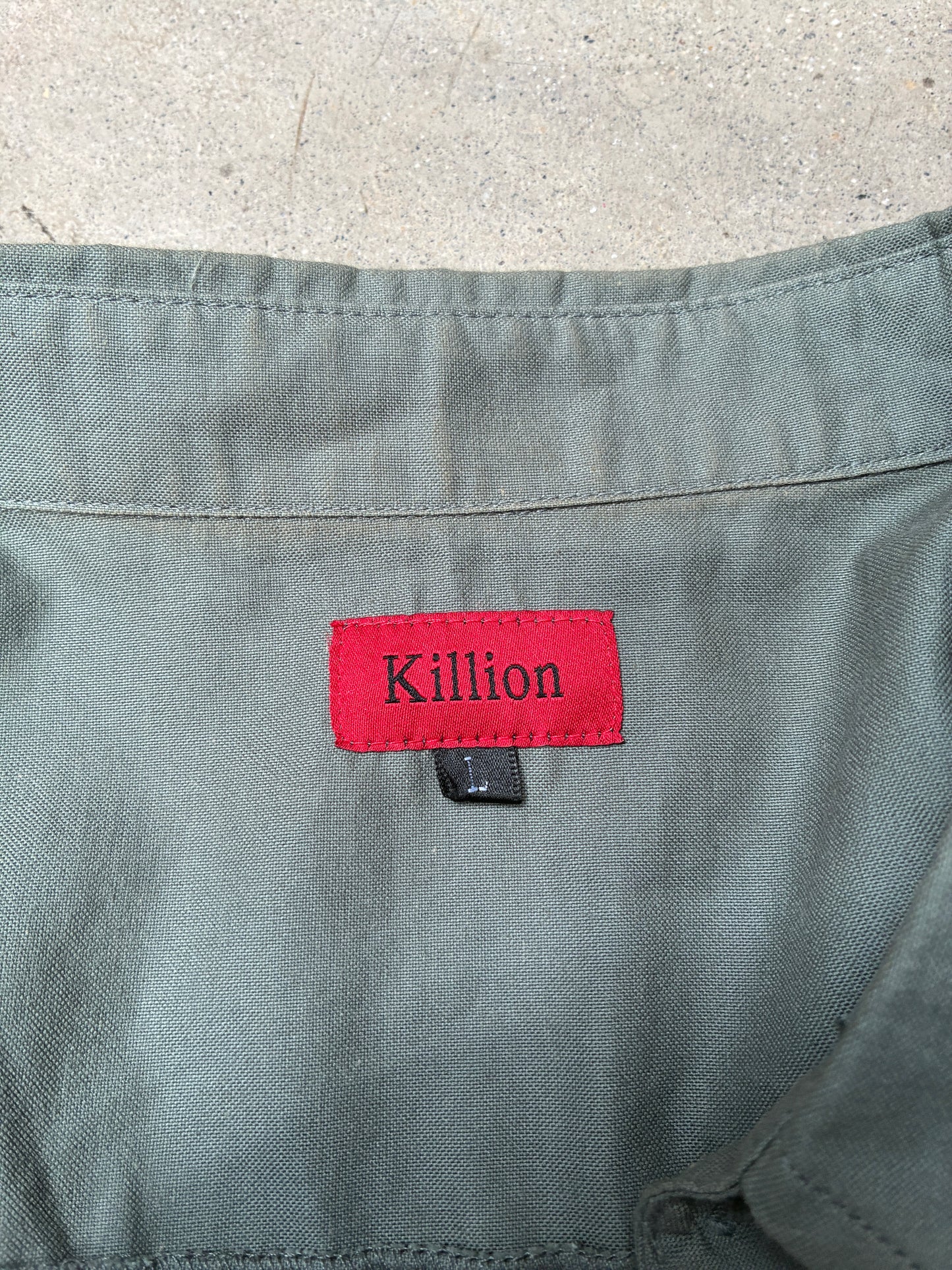 Killion Button Up Shirt Olive (Large) (Pre-Owned)