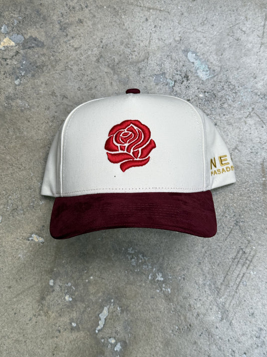 Neo Rose Suede Pack Chrome/Burgundy Snapback