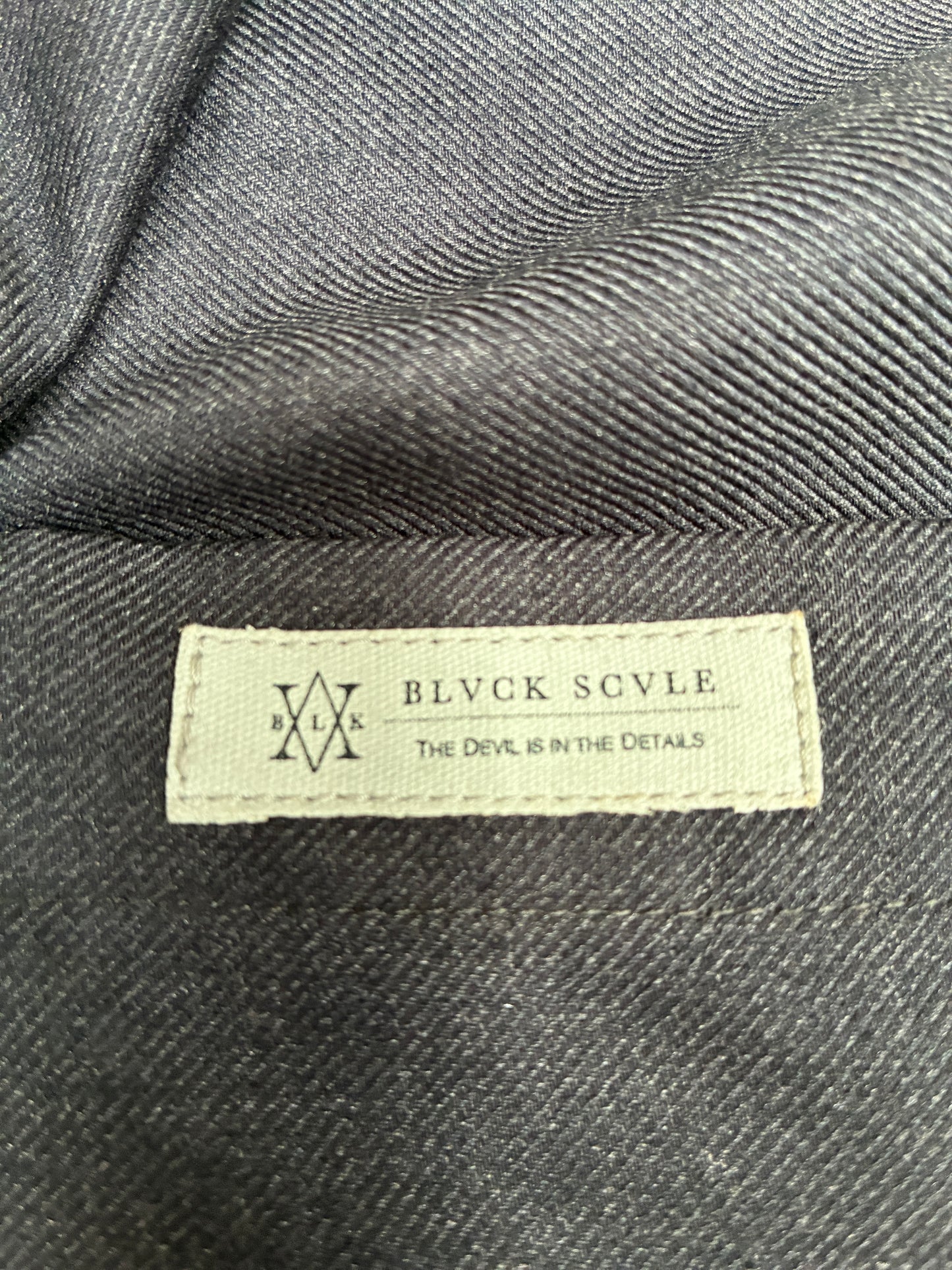 Black Scale Button Up Denim Button Up (Large)