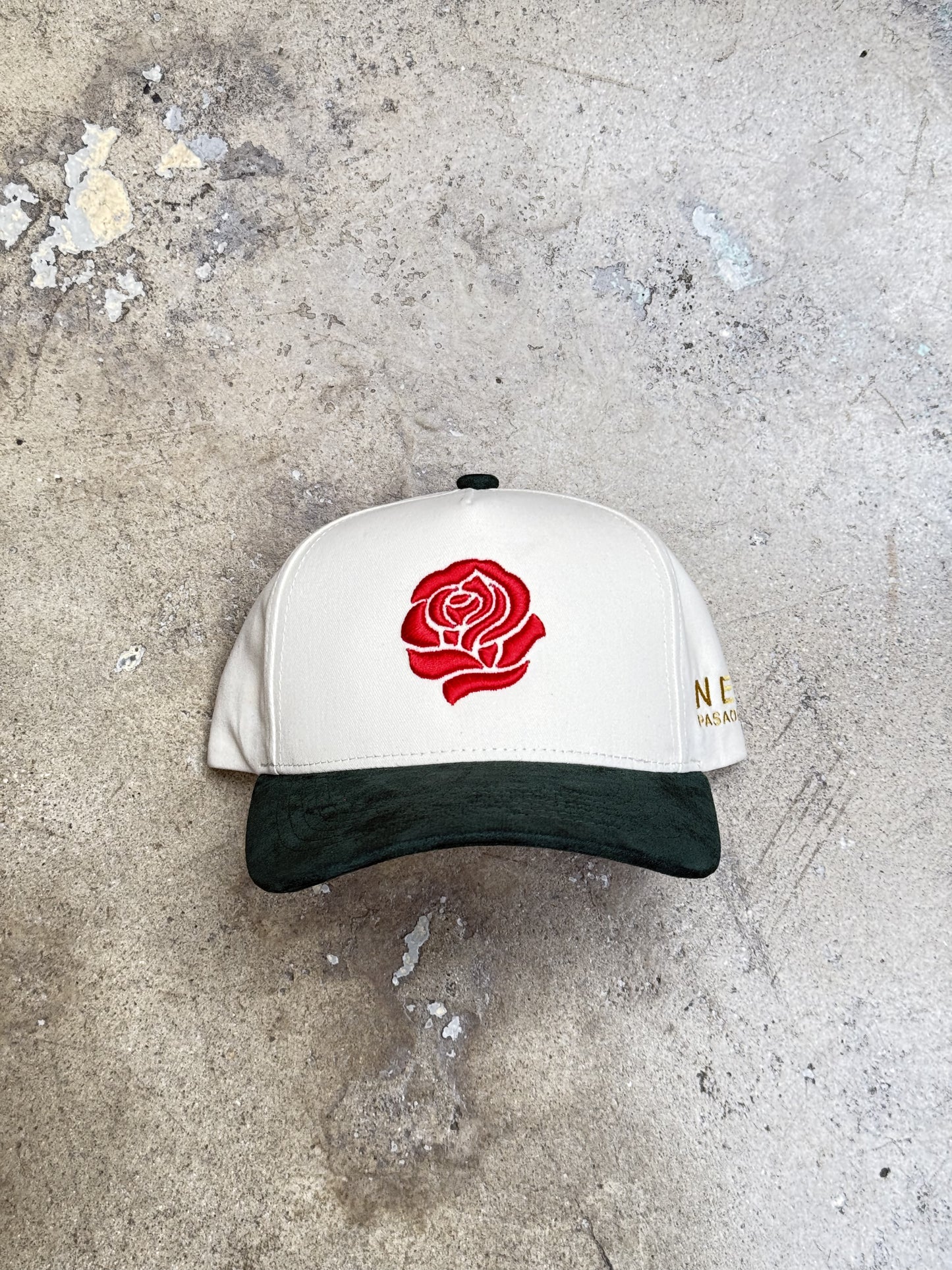 Neo Rose Suede Pack Chrome/Forest Green Snapback