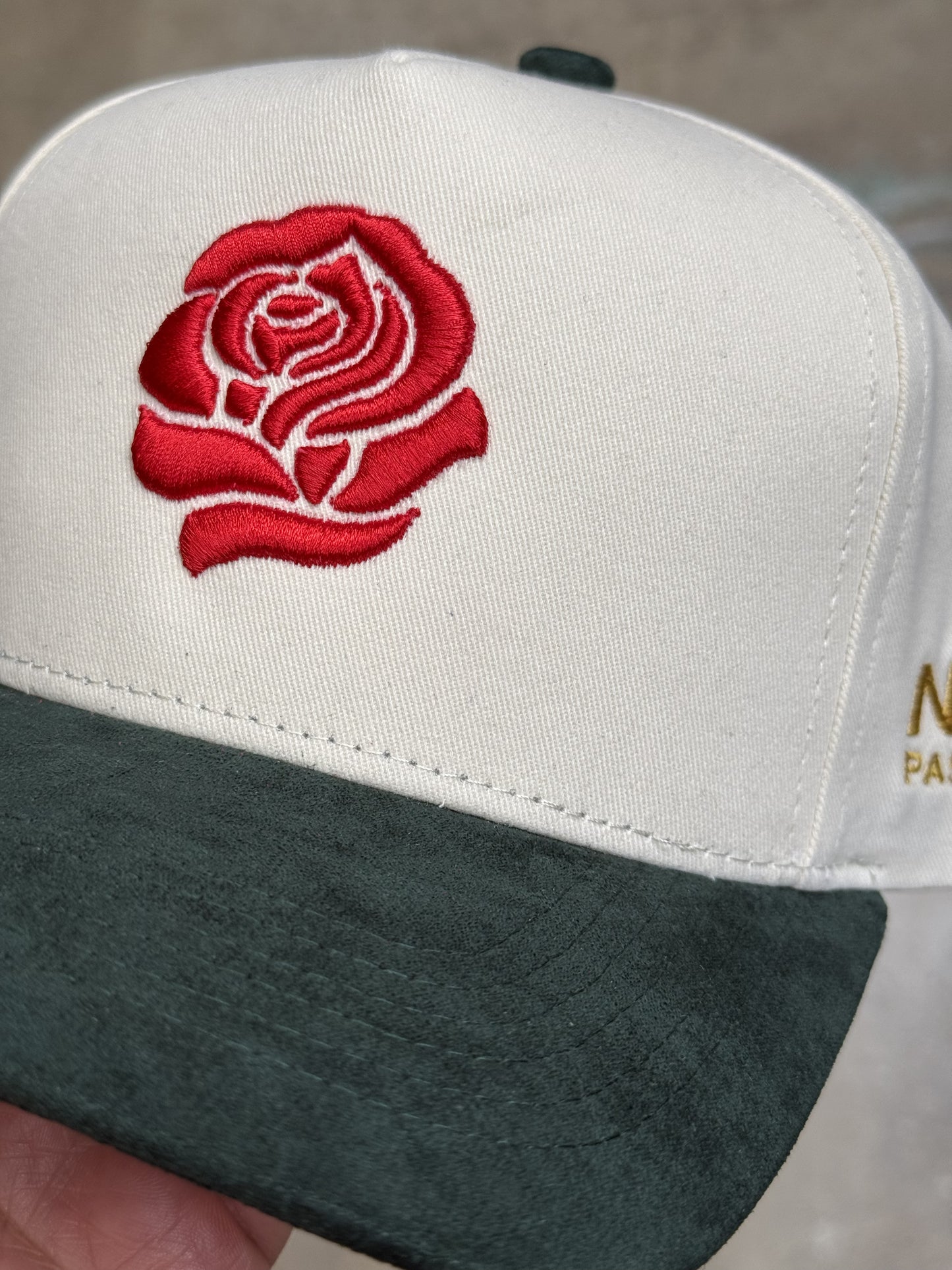 Neo Rose Suede Pack Chrome/Forest Green Snapback