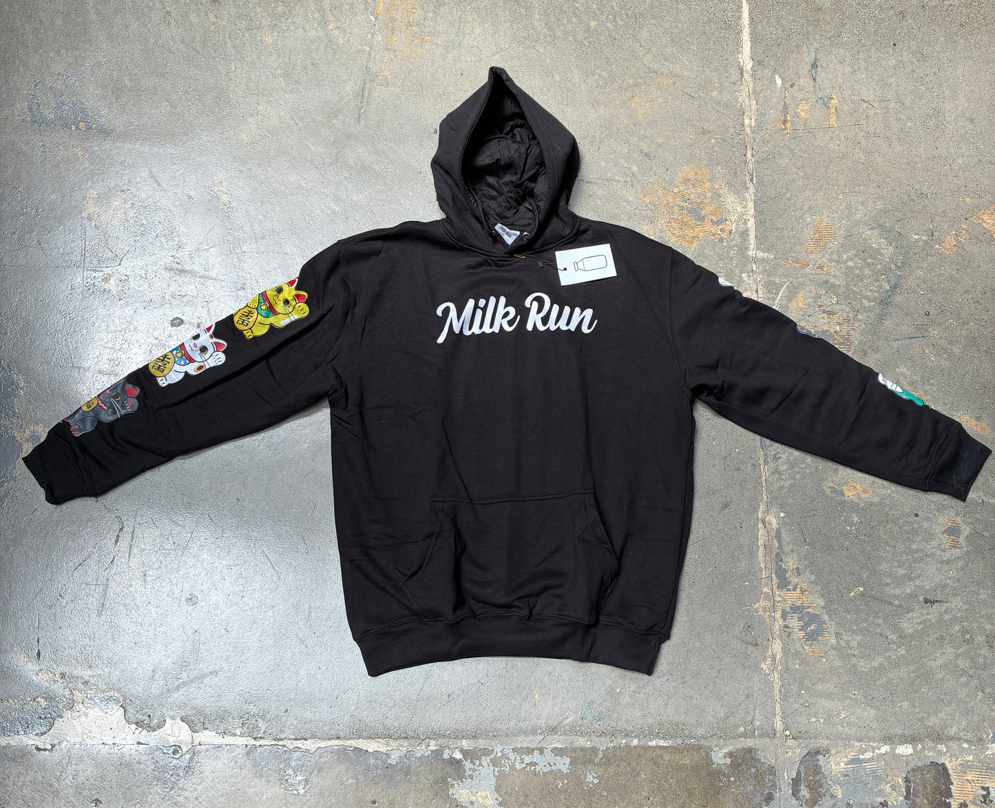 Milk Run Money Cat Hoodie Black XL