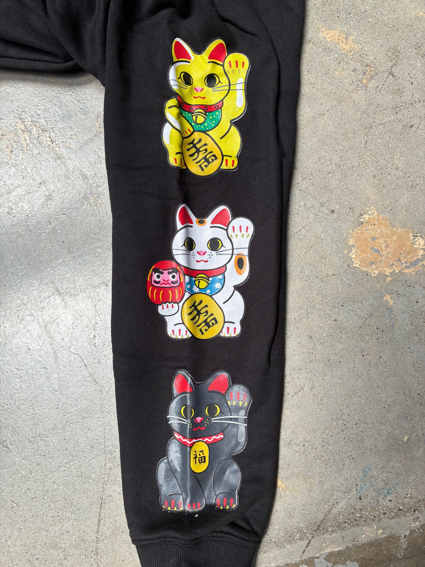 Milk Run Money Cat Hoodie Black XL