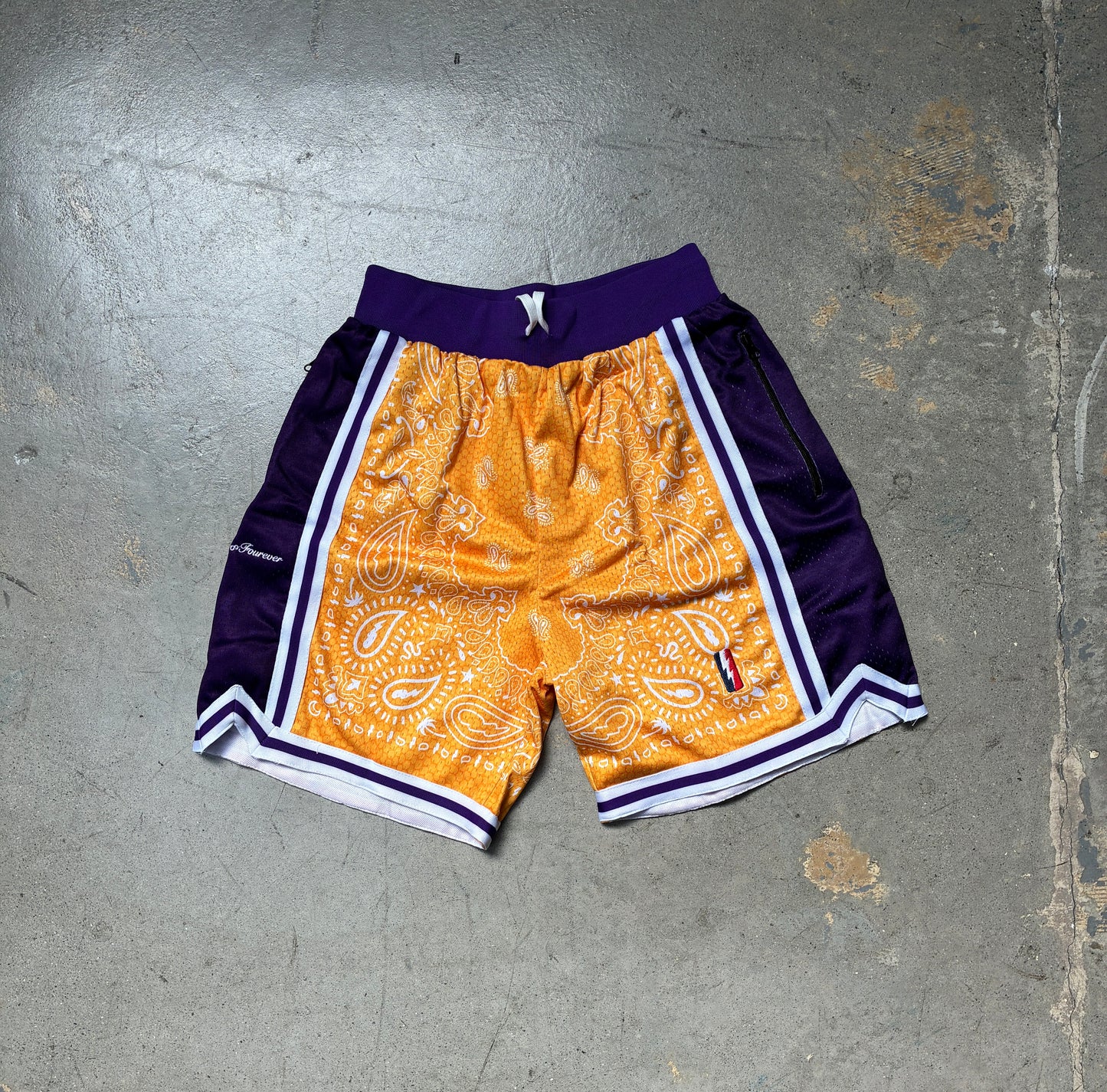 Collect & Select Mamba Lakers Paisley Shorts Medium