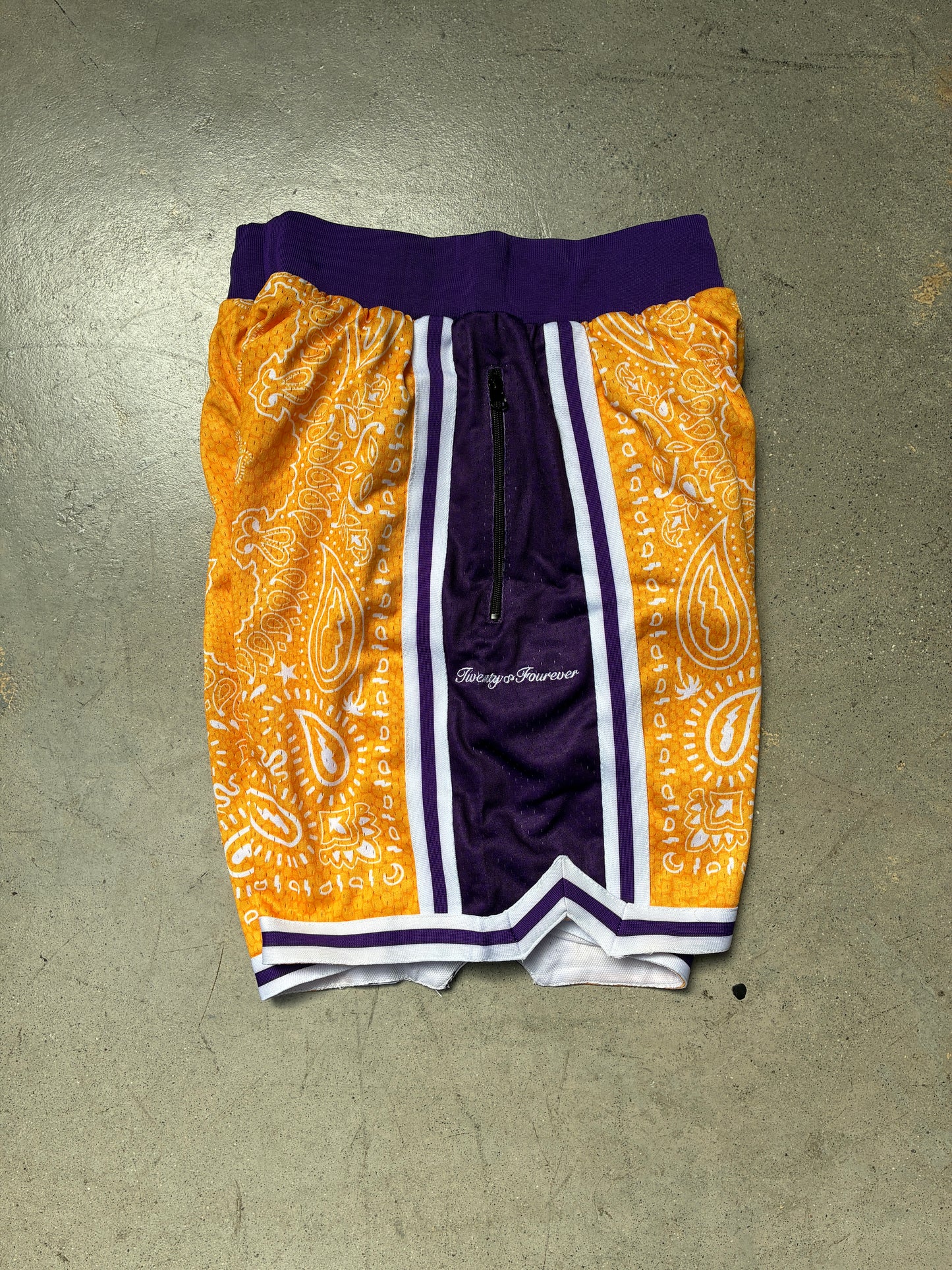 Collect & Select Mamba Lakers Paisley Shorts Medium