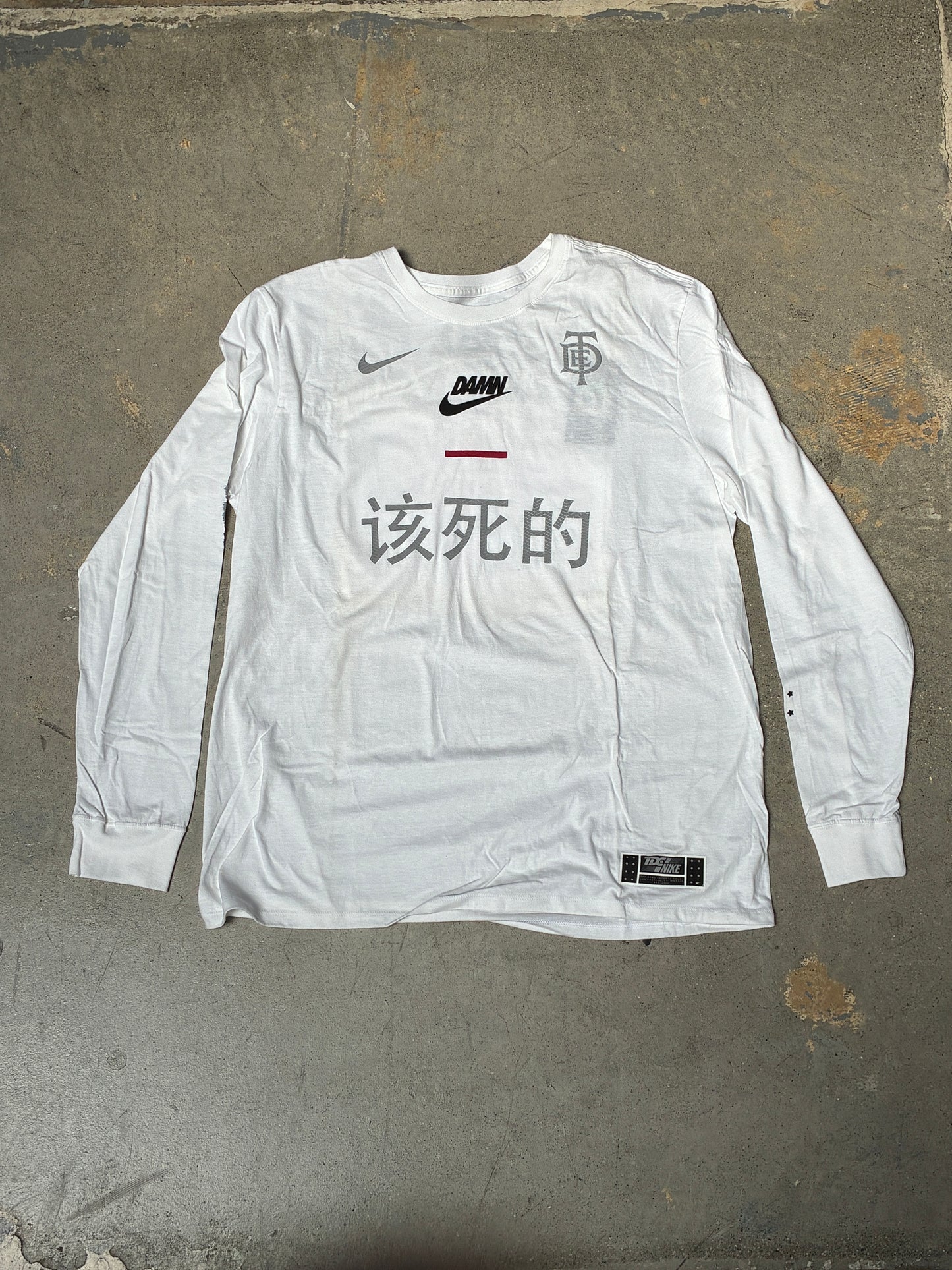Nike x TDE Kendrick DAMN L/S T-Shirt White XL