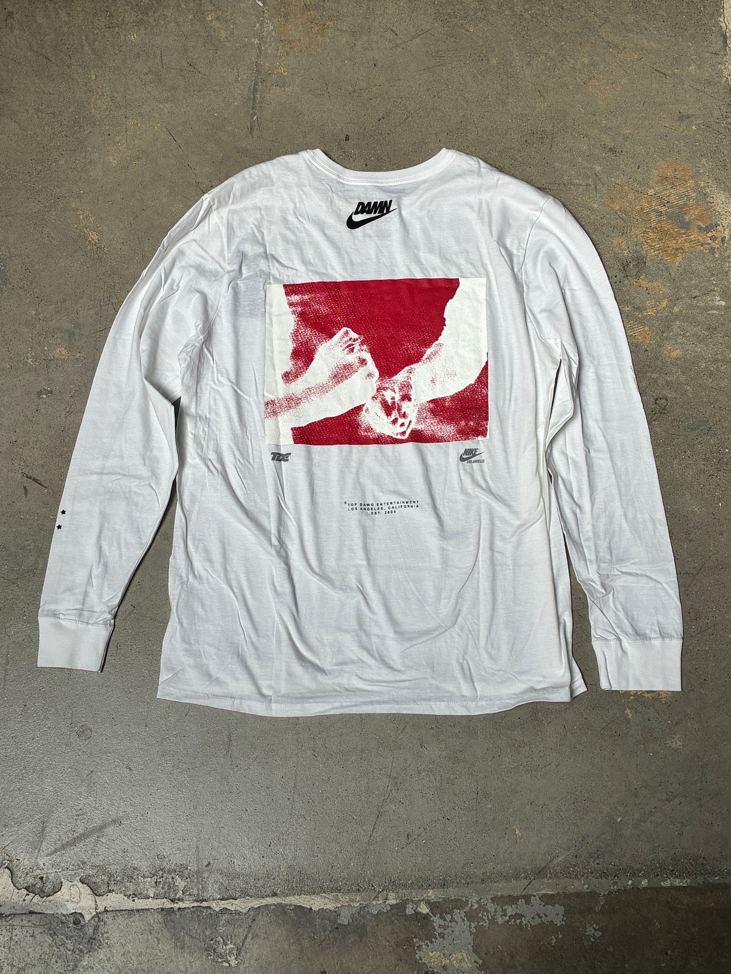 Nike x TDE Kendrick DAMN L/S T-Shirt White XL