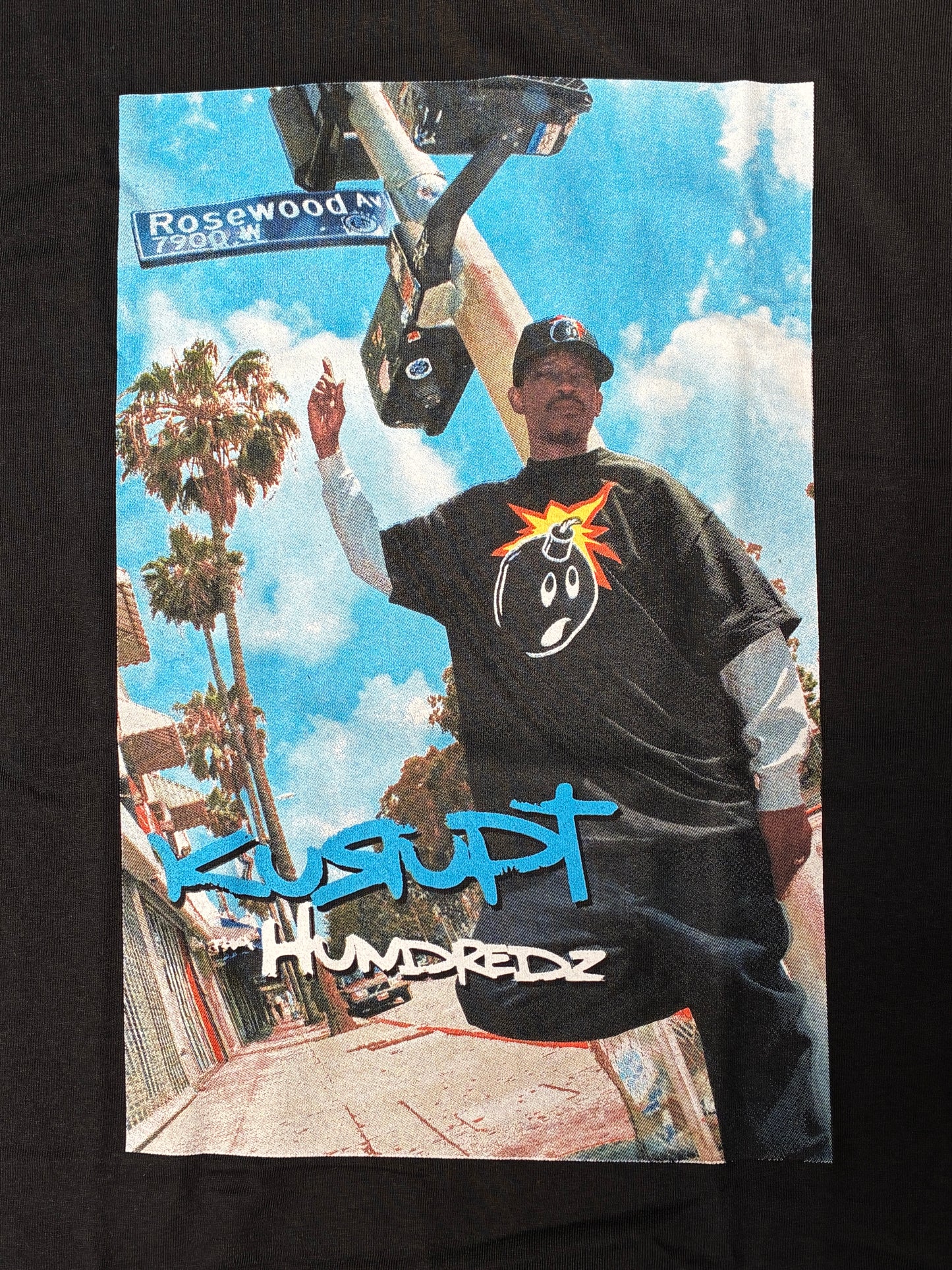 The Hundreds x Kurupt Rosewood T-Shirt Black (Large)