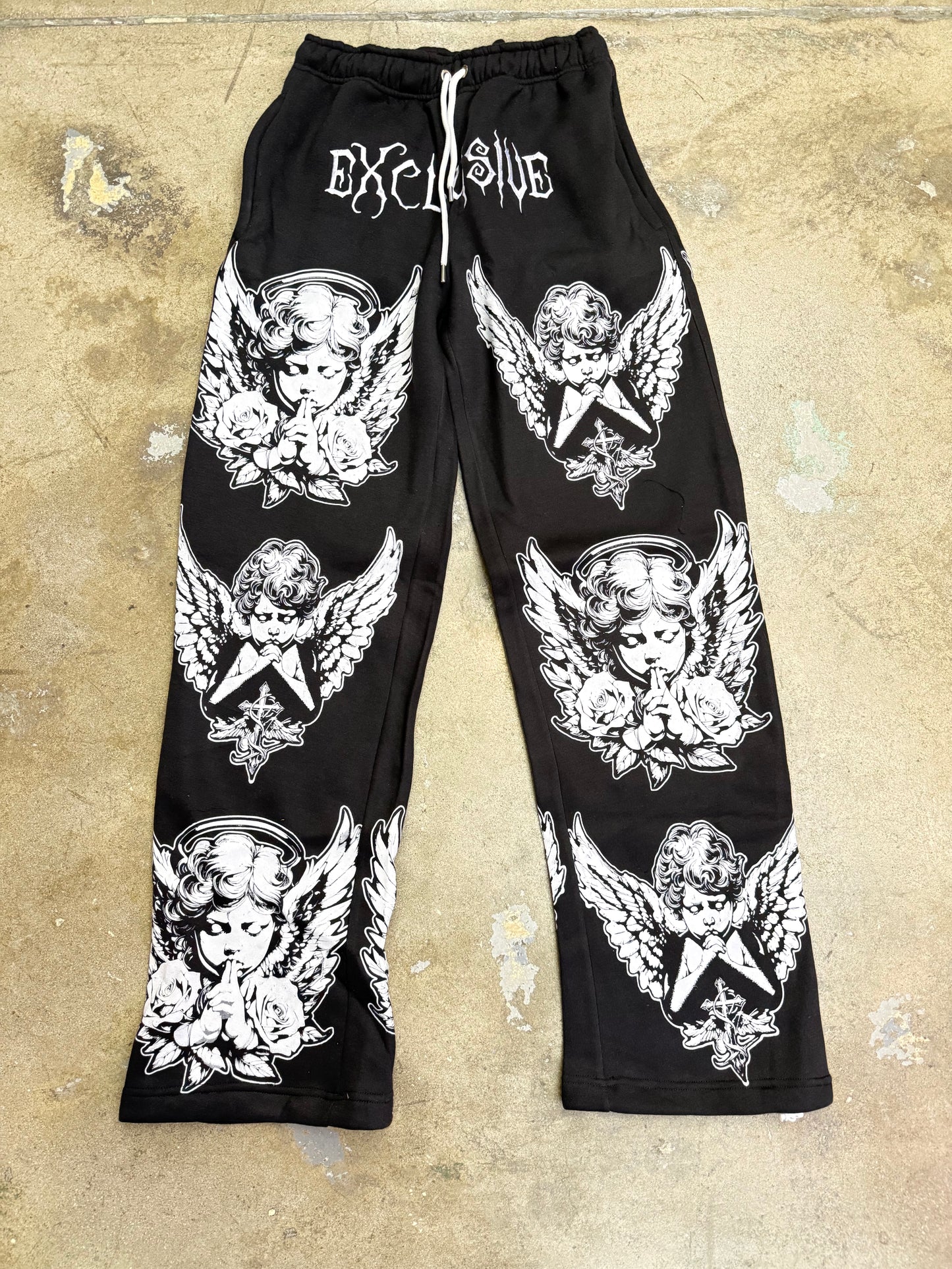 Exclusive LA Sweat Suit Pants Black