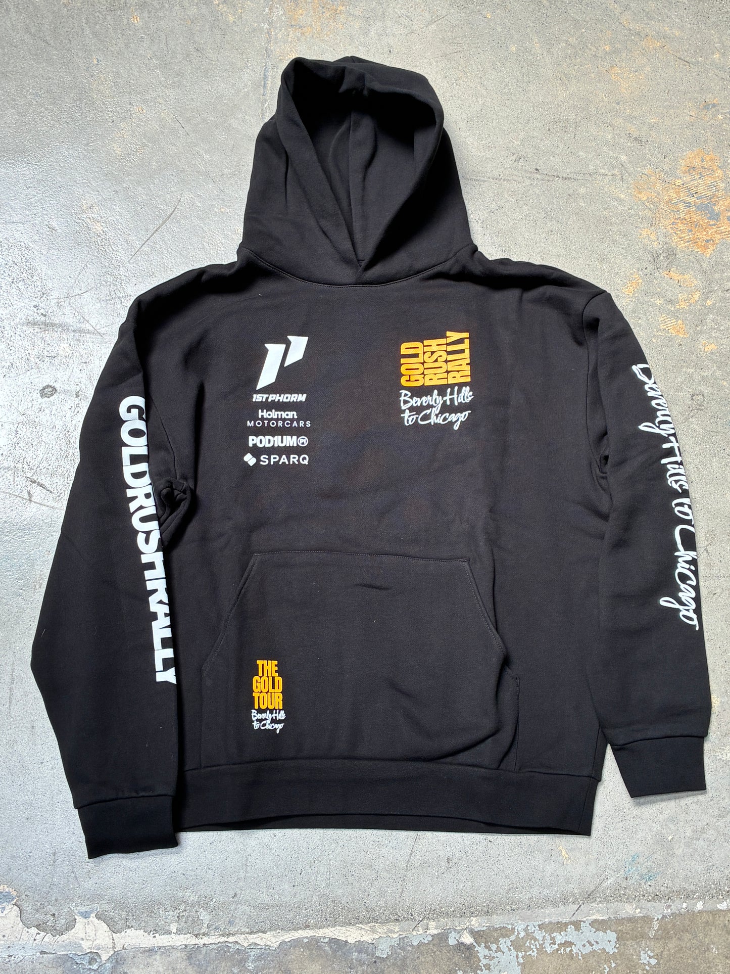 Gold Rush Rally BH to Chi Hoodie Black XL