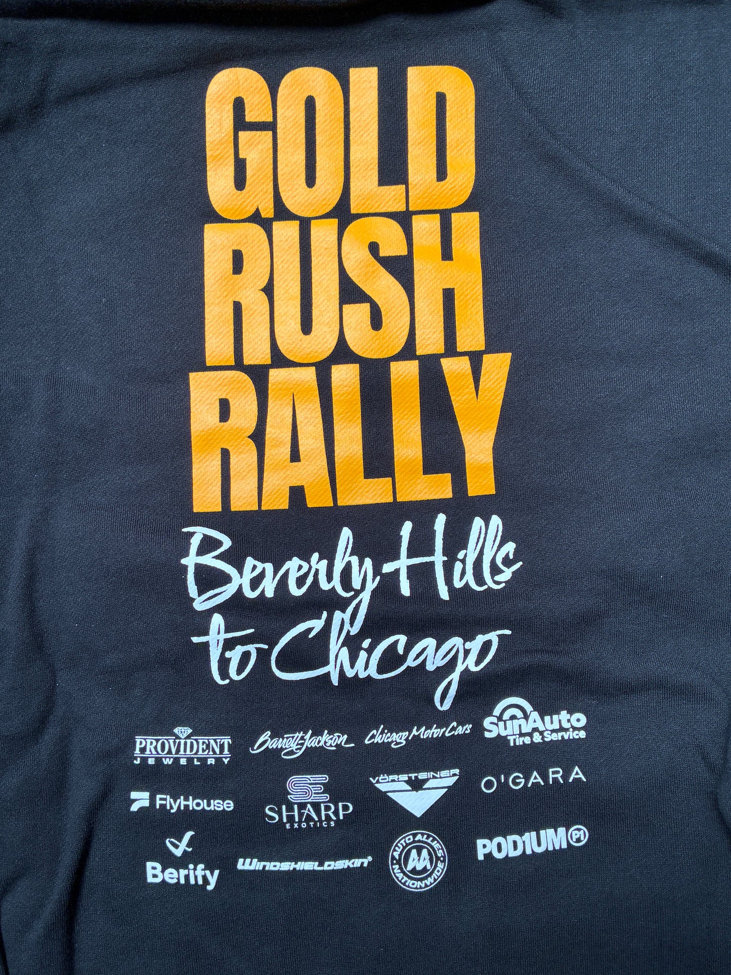 Gold Rush Rally BH to Chi Hoodie Black XL