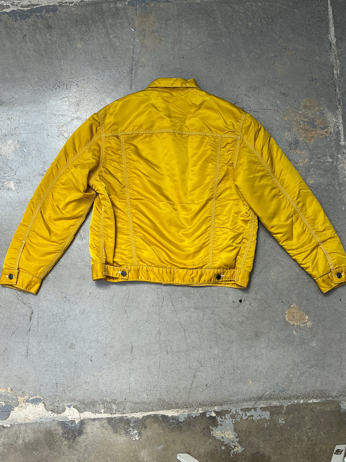 Supreme x Levis Nylon Trucker Jacket Yellow Medium