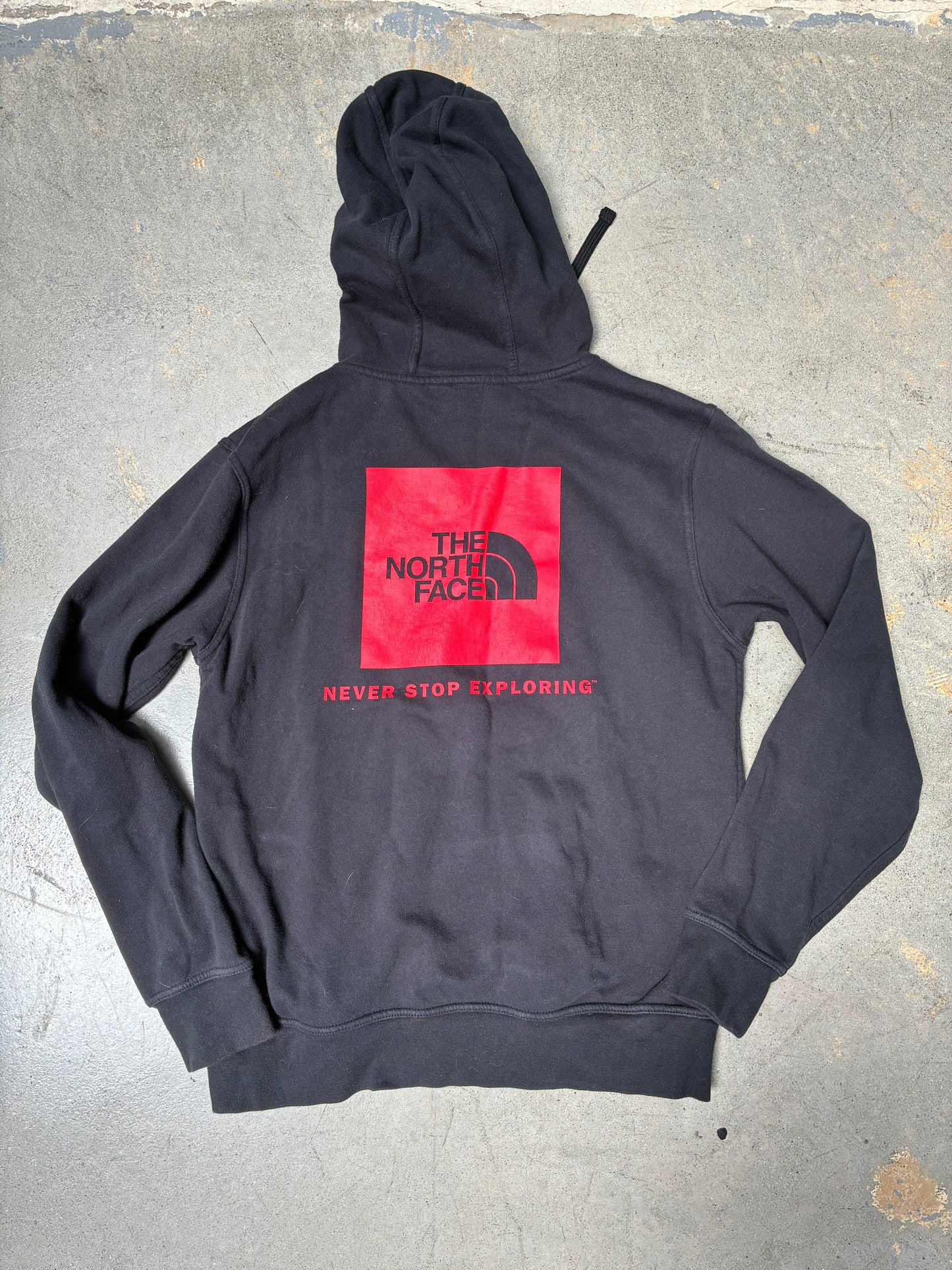 Northface Never Stop Exploring Hoodie Black Small (PRE-OWNED)