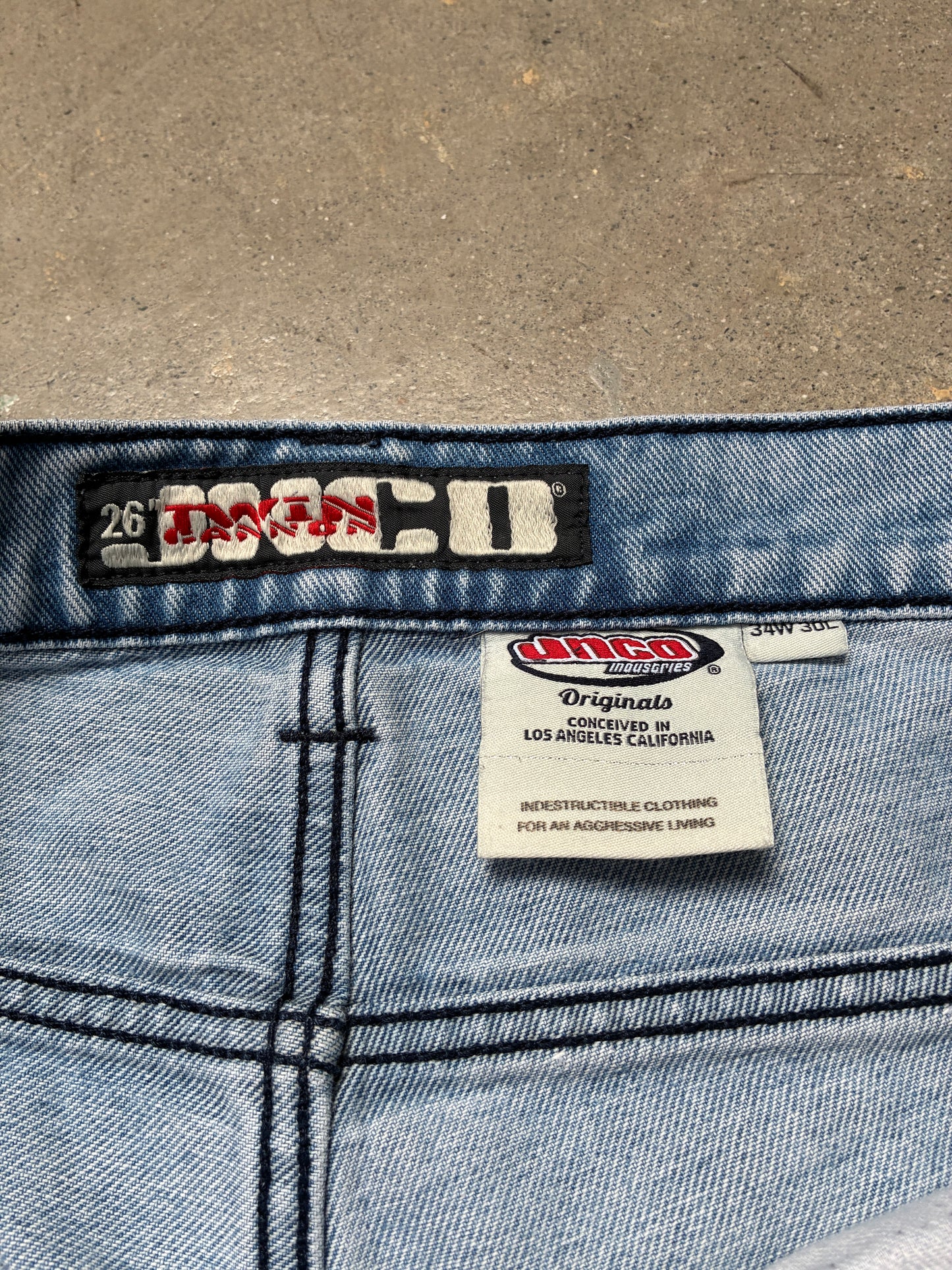 JNCO 101 Twin Cannon Antique Blue 34x28 (Pre-Owned)