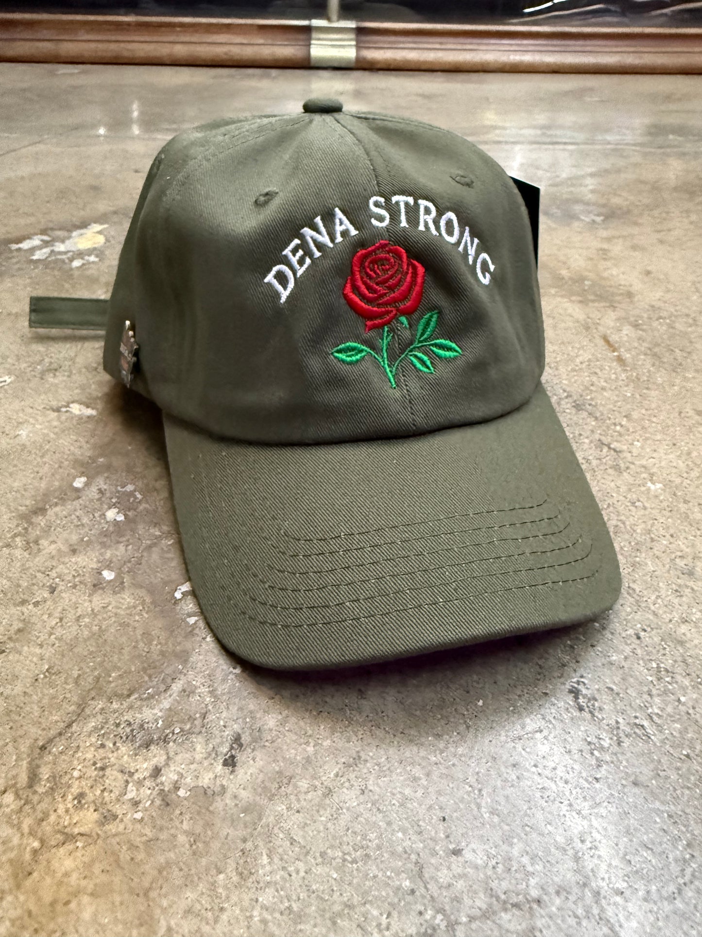 Wolf Collection Dena Strong Dad Hat Strapback Olive