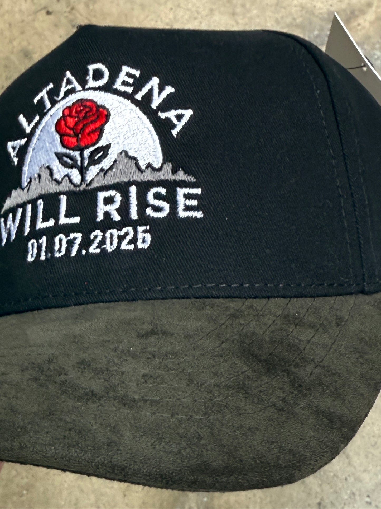 Wolf Collection Altadena Will Rise Suede Brim Snapback Black/Olive Green