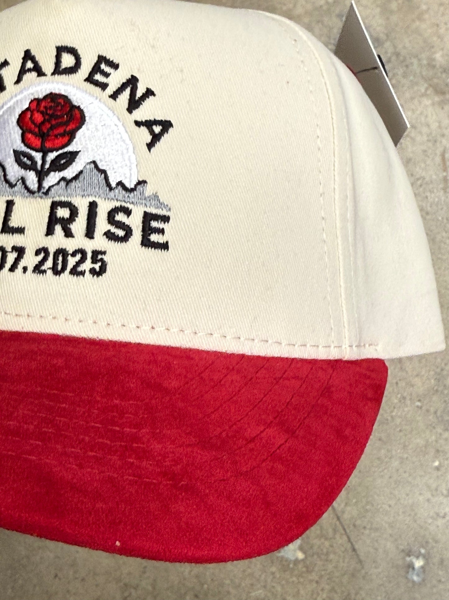 Wolf Collection Altadena Will Rise Suede Brim Snapback White/Red