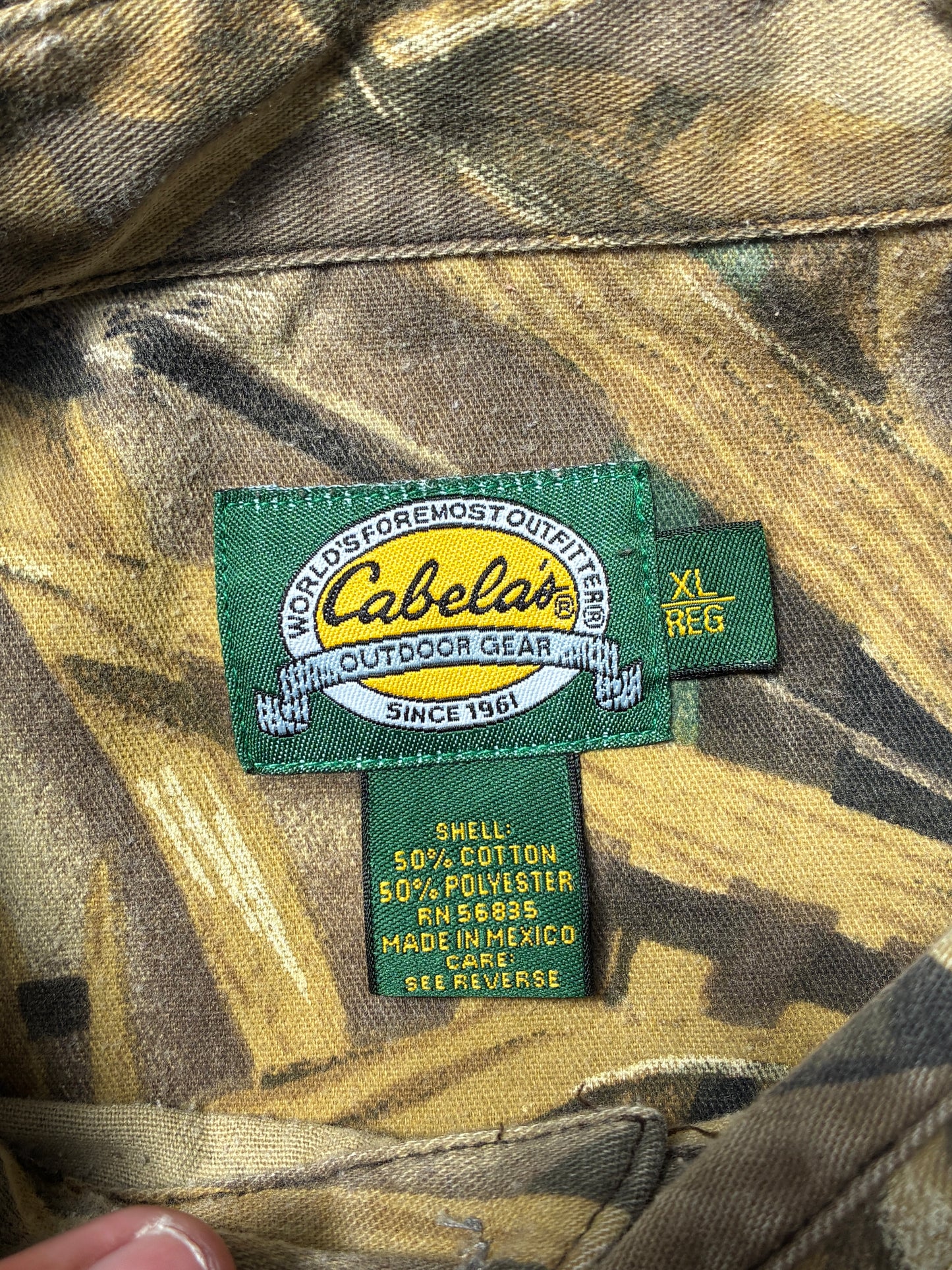 Vintage Cabela's Realtree Camo Button Up Shirt XL (Pre-Owned)