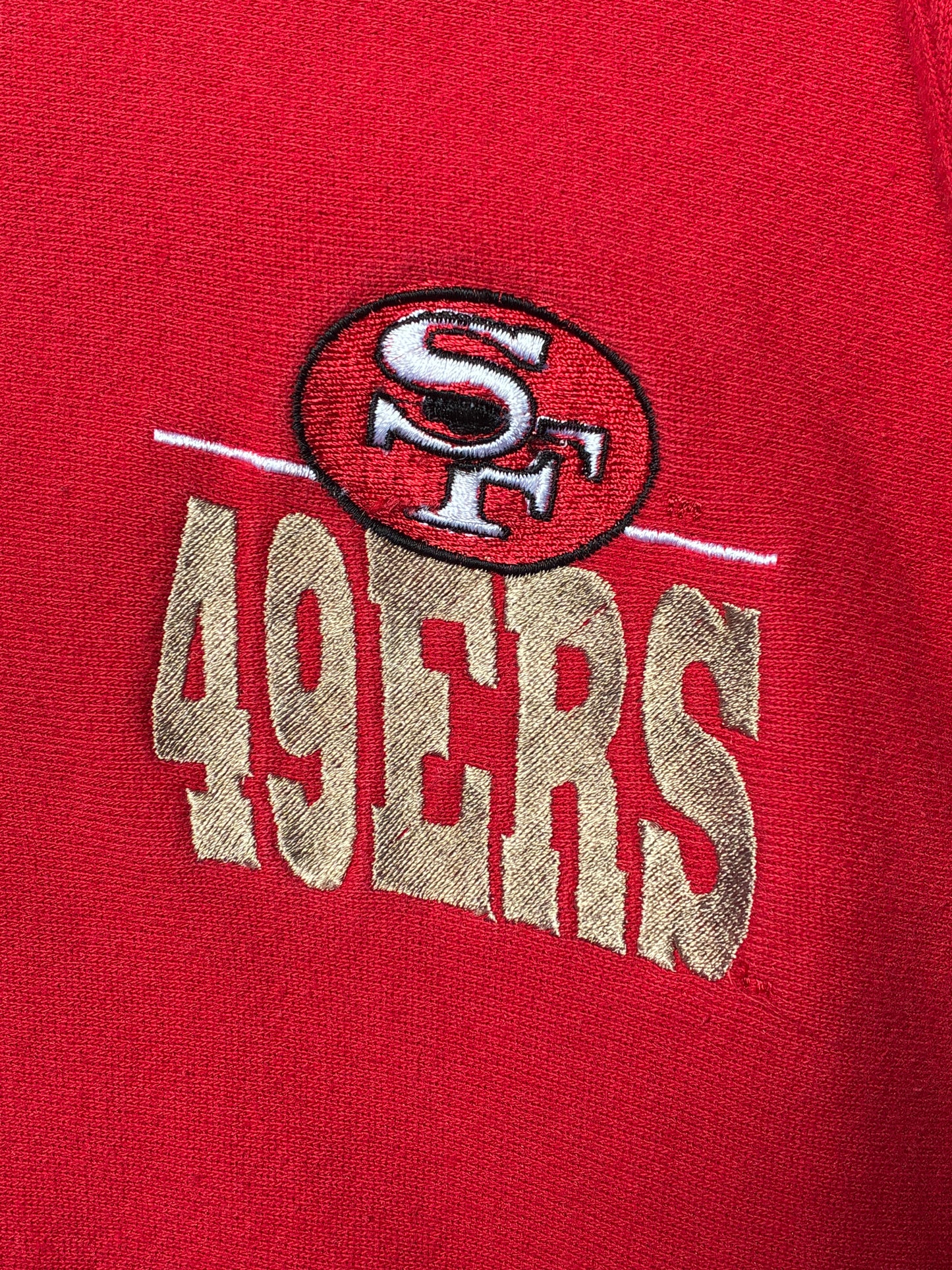 Vintage SF 49ers Mockneck Sweater Red Medium (Pre-Owned)
