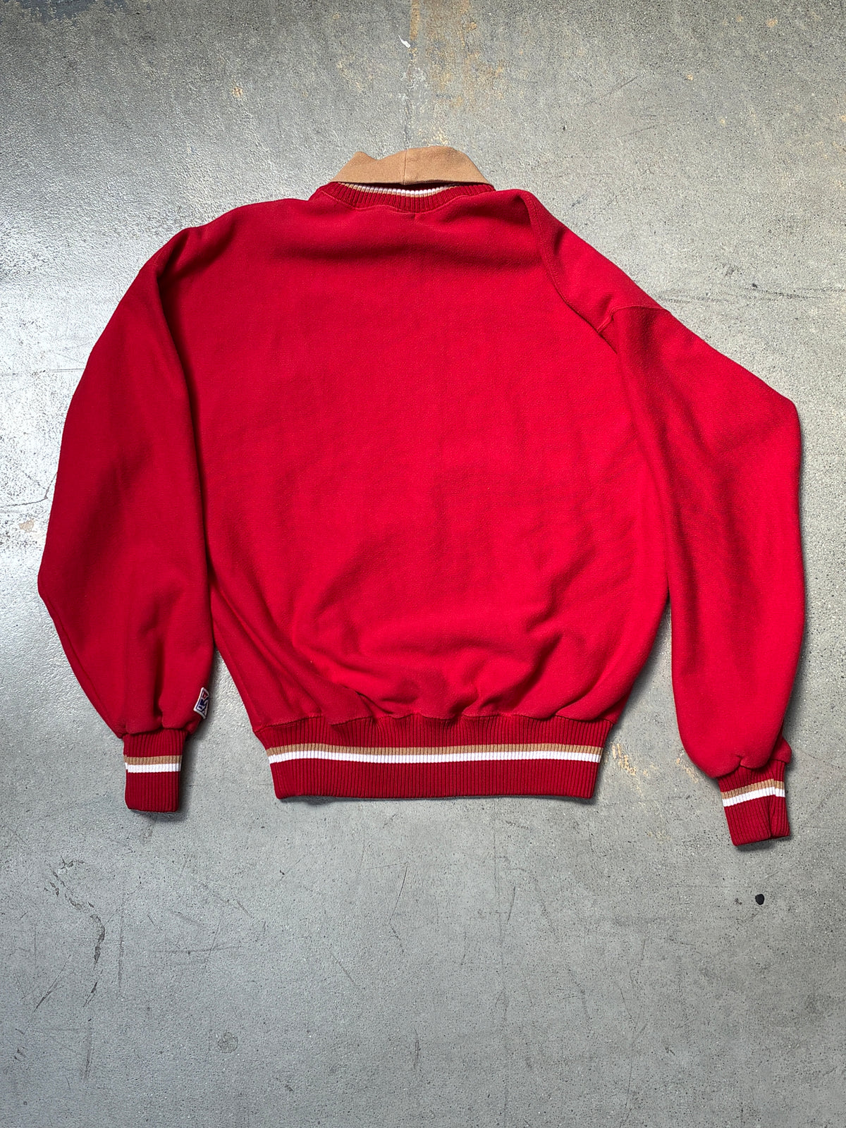Vintage SF 49ers Mockneck Sweater Red Medium (Pre-Owned)