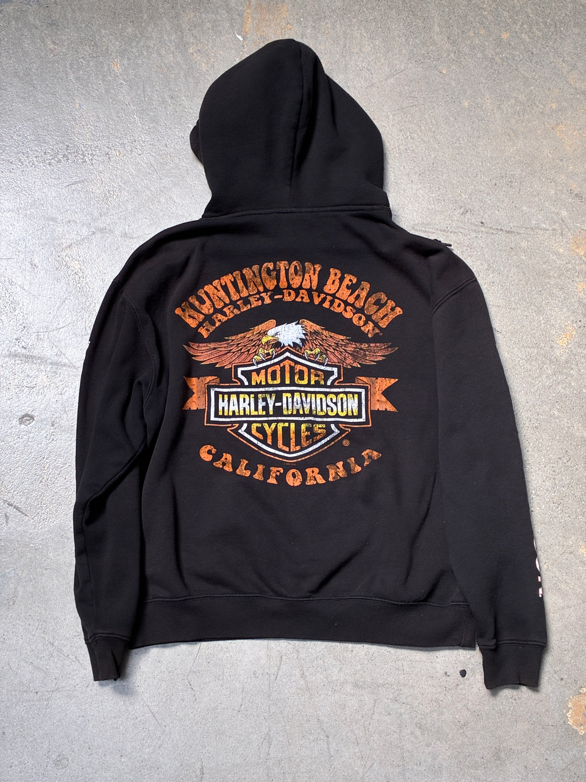 Harley Davidson Huntington Beach Hoodie Black Medium (Pre-Owned)