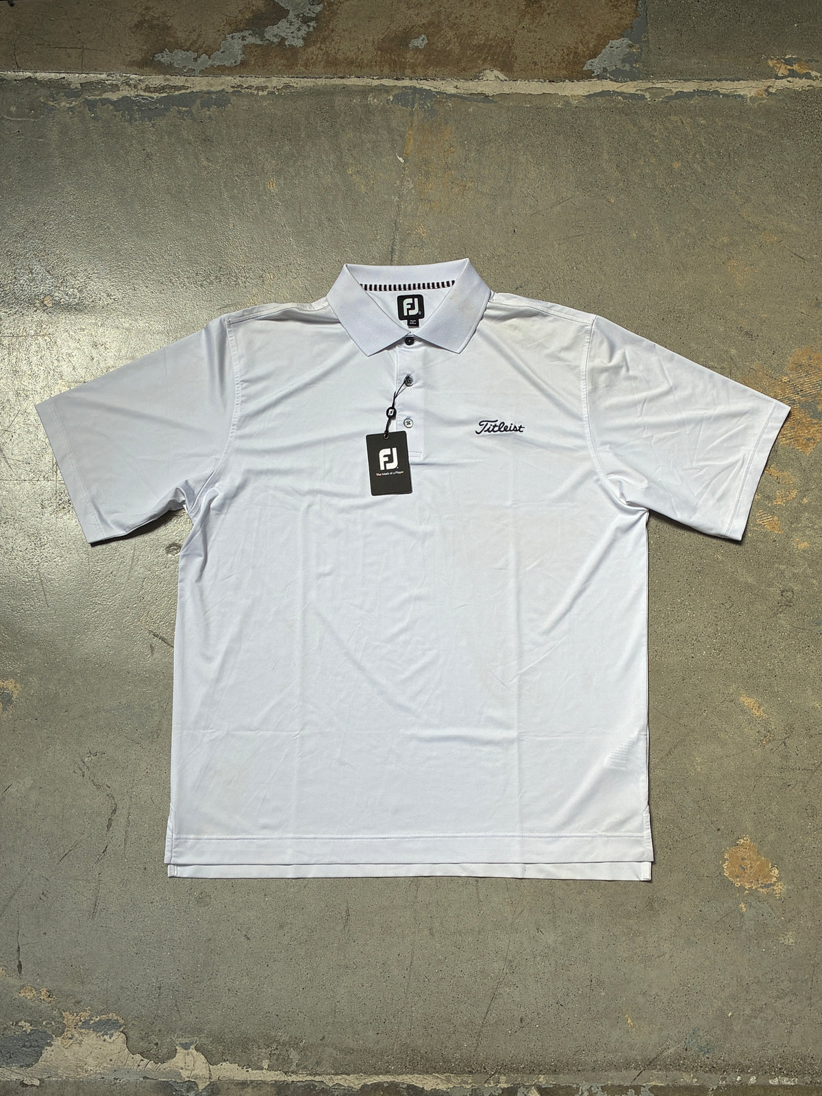 Titleist x Footjoy Logo Polo White XL