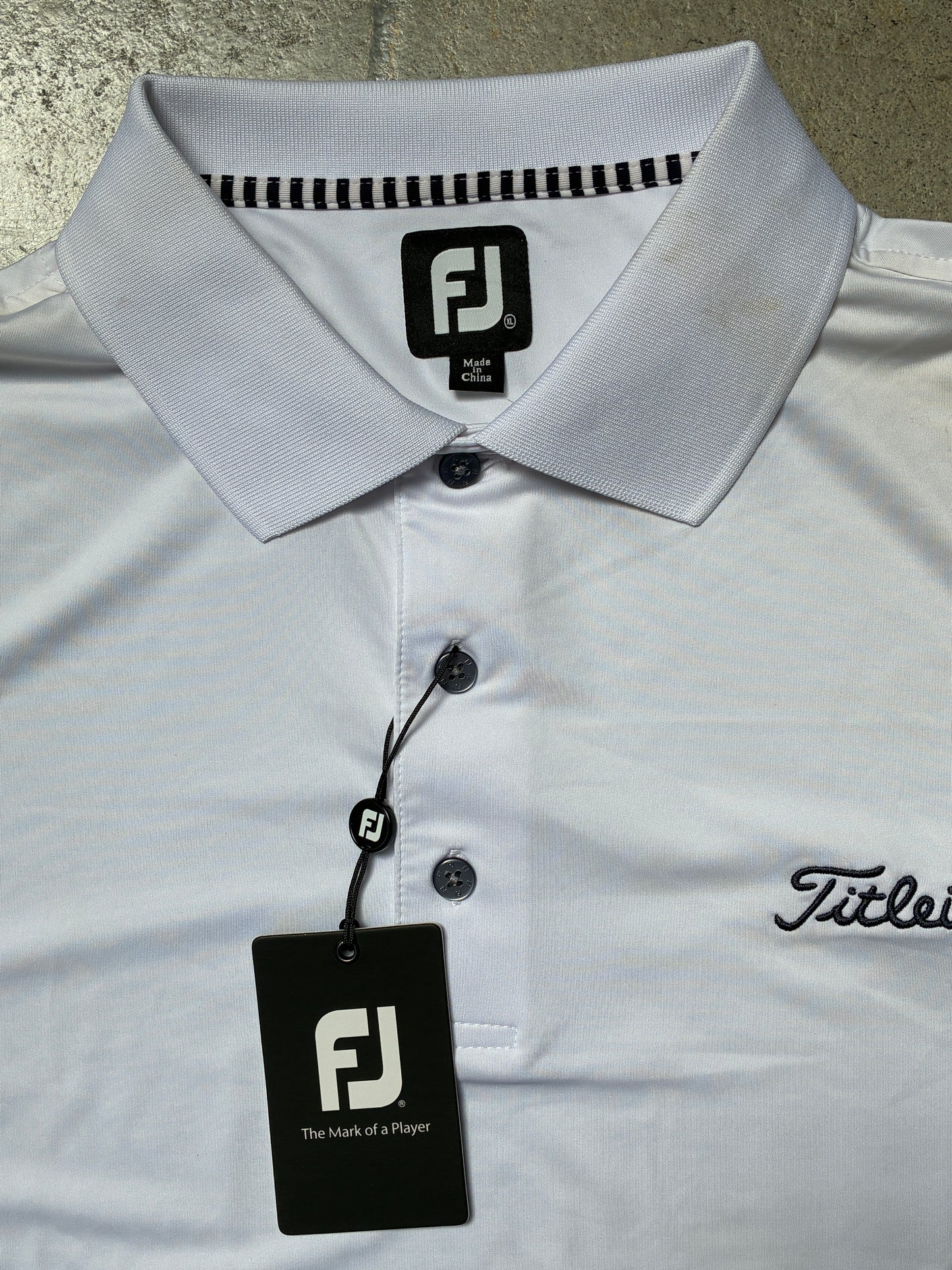 Titleist x Footjoy Logo Polo White XL