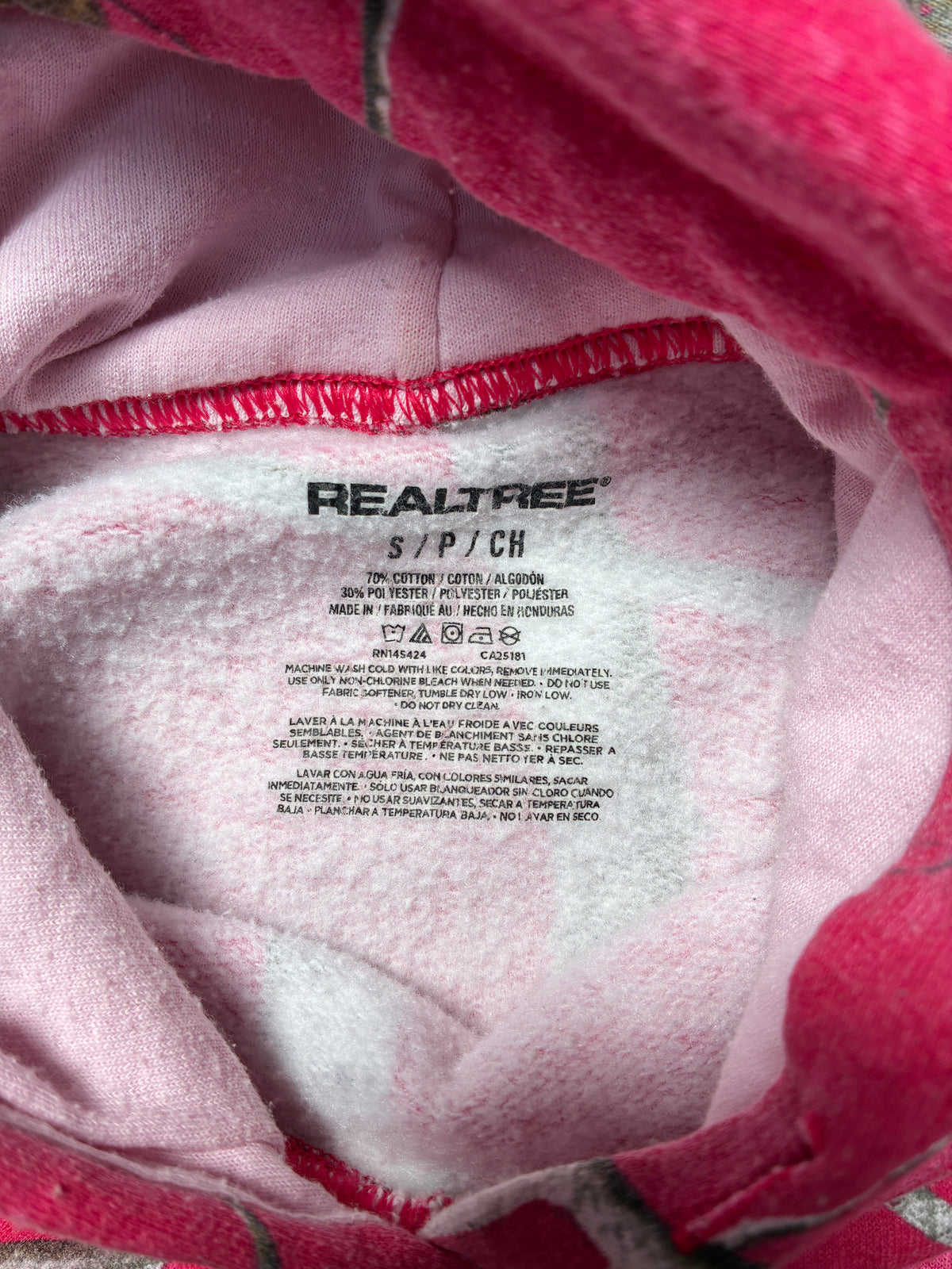 Realtree Camo Pink Hoodie Small (Pre-Owned)