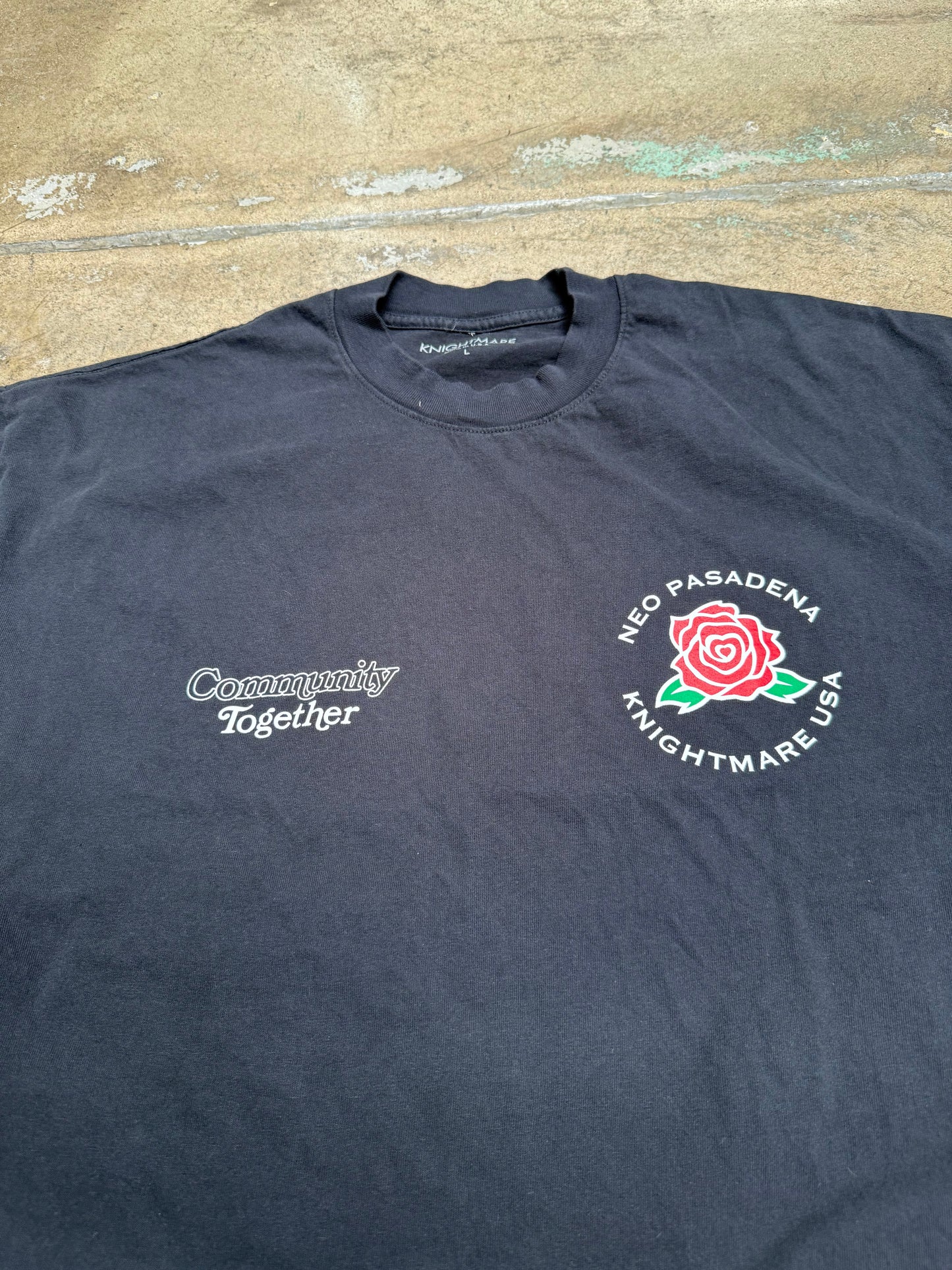 Neo Pasadena x Knightmare Dena's Rose T-Shirt Black Edge