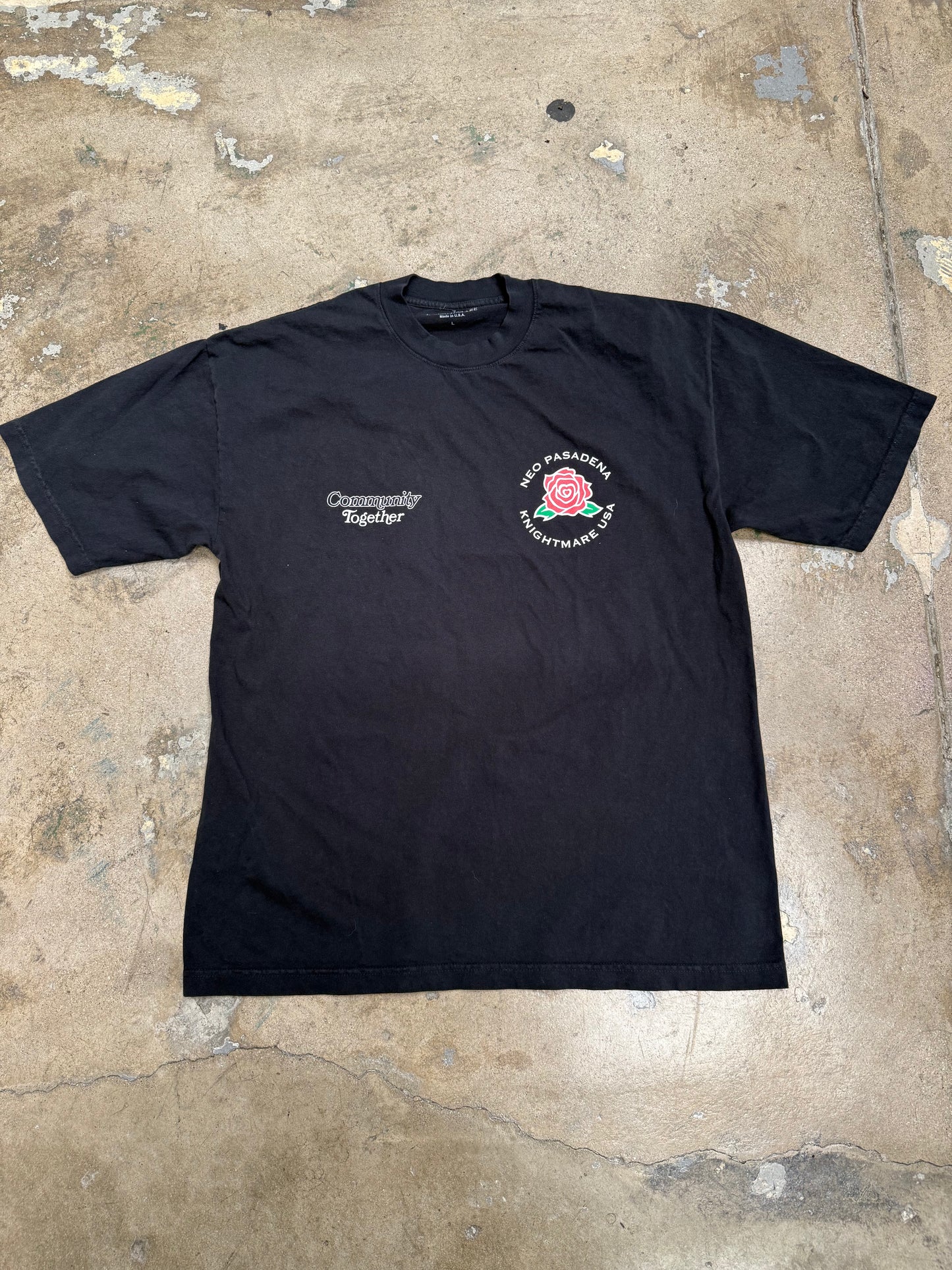 Neo Pasadena x Knightmare Dena's Rose T-Shirt Black Edge