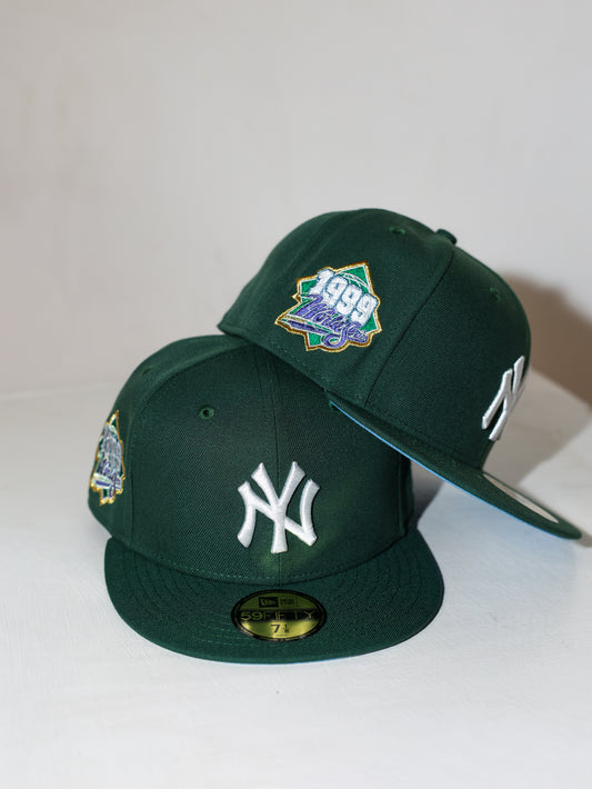 New Era 5950 New York Yankees 1999 World Series Green