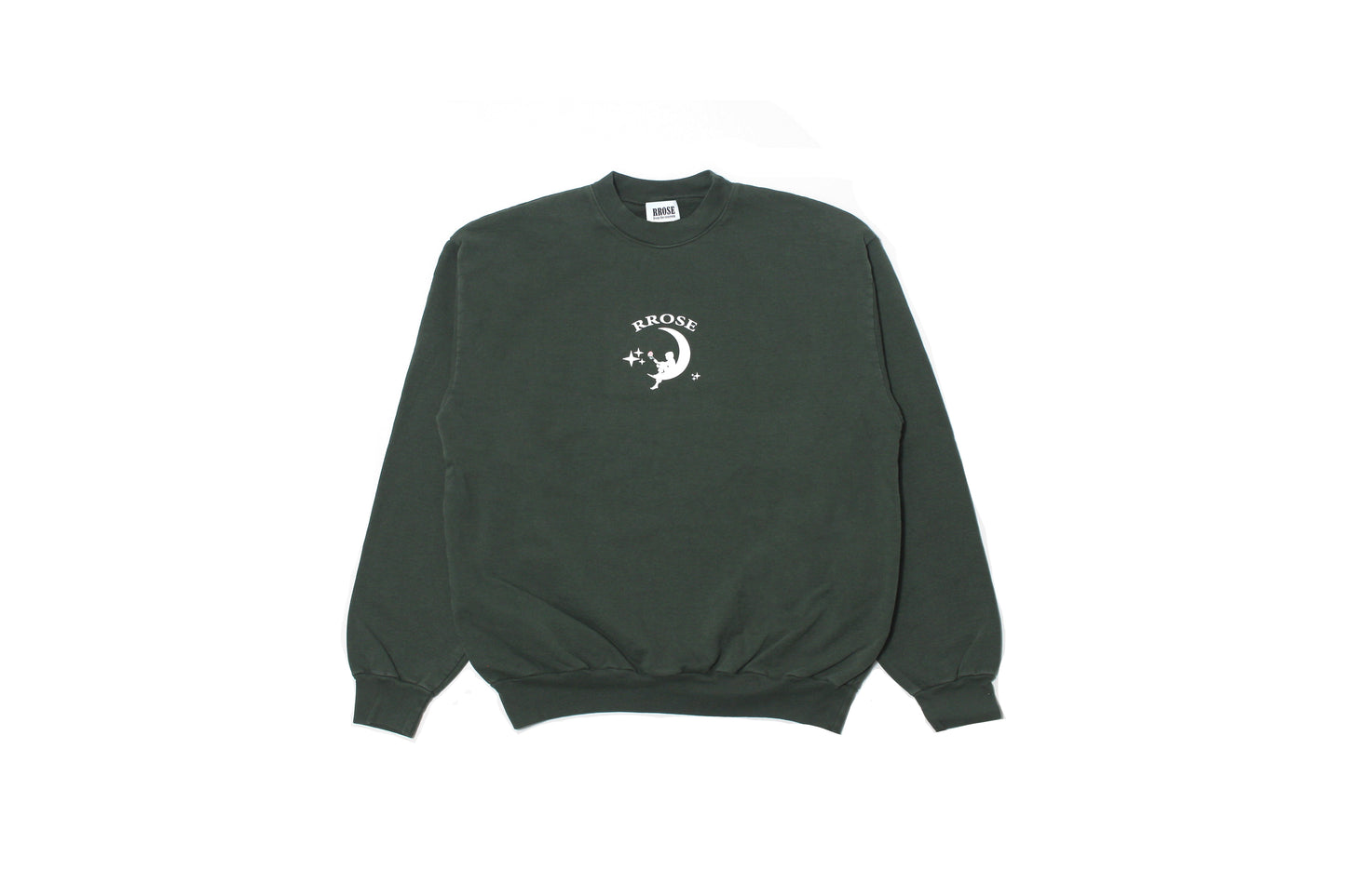 Rrose Over the Moon Crewneck Sweater Green