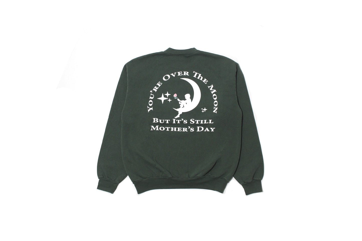 Rrose Over the Moon Crewneck Sweater Green