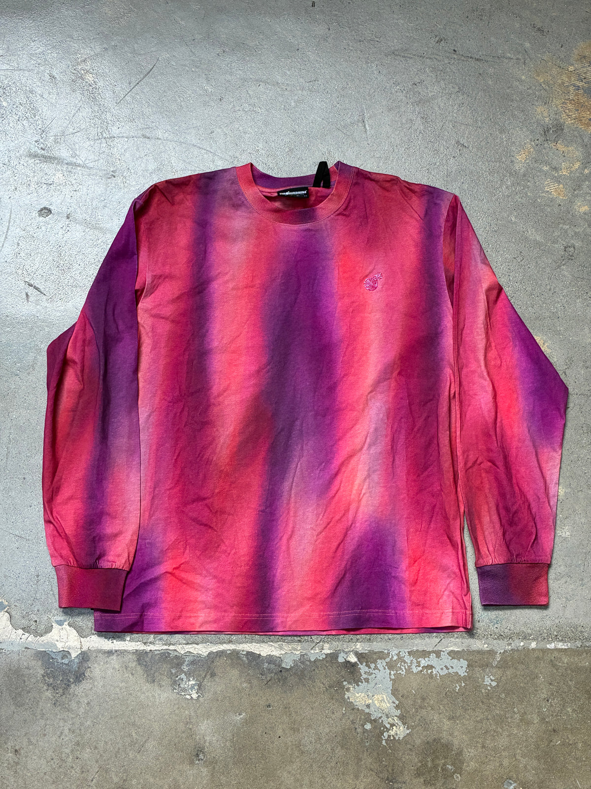 The Hundreds Tie Dye Long-Sleeve T-Shirt Purple Large (Pre-Owned)