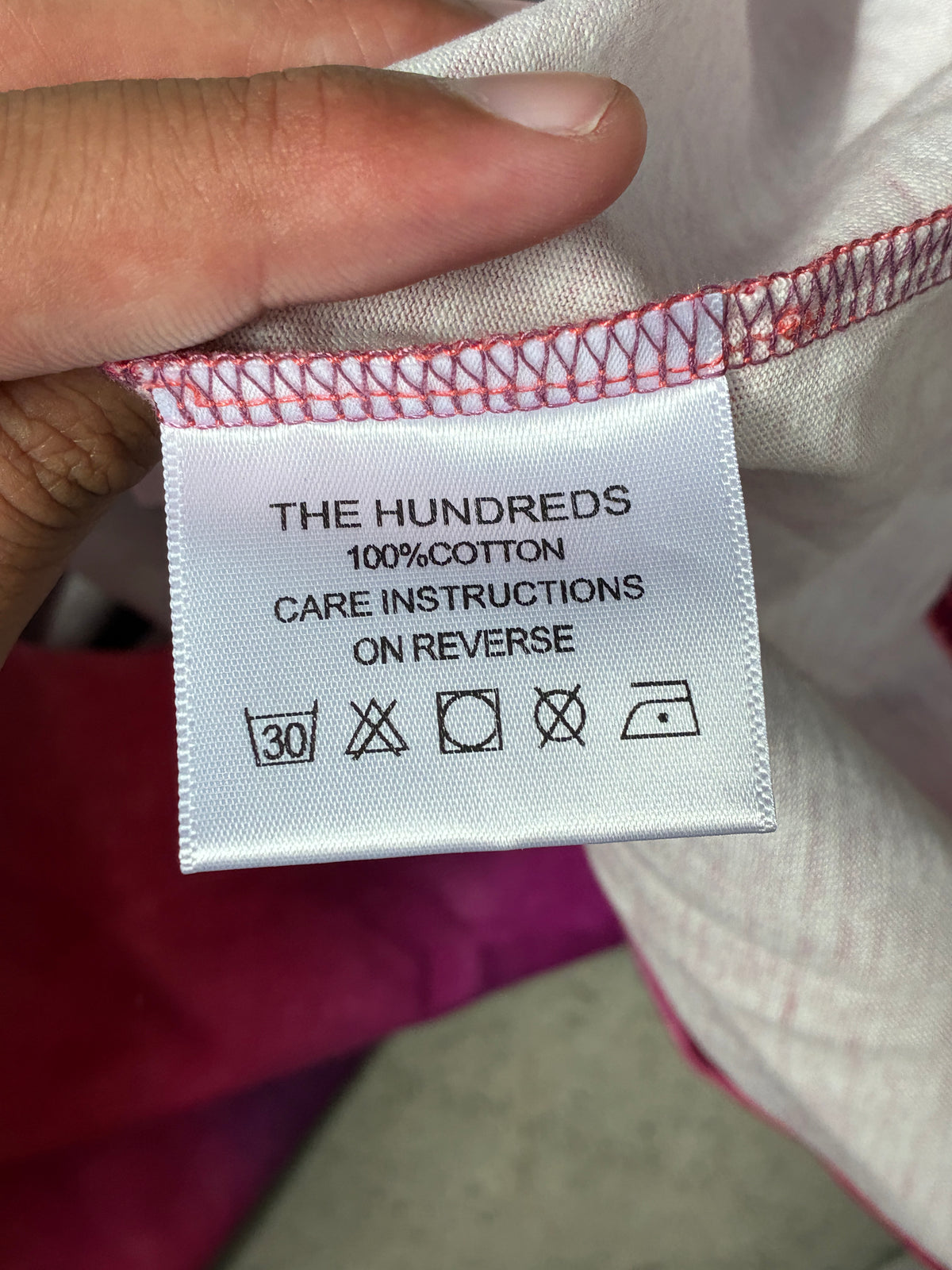 The Hundreds Tie Dye Long-Sleeve T-Shirt Purple Large (Pre-Owned)