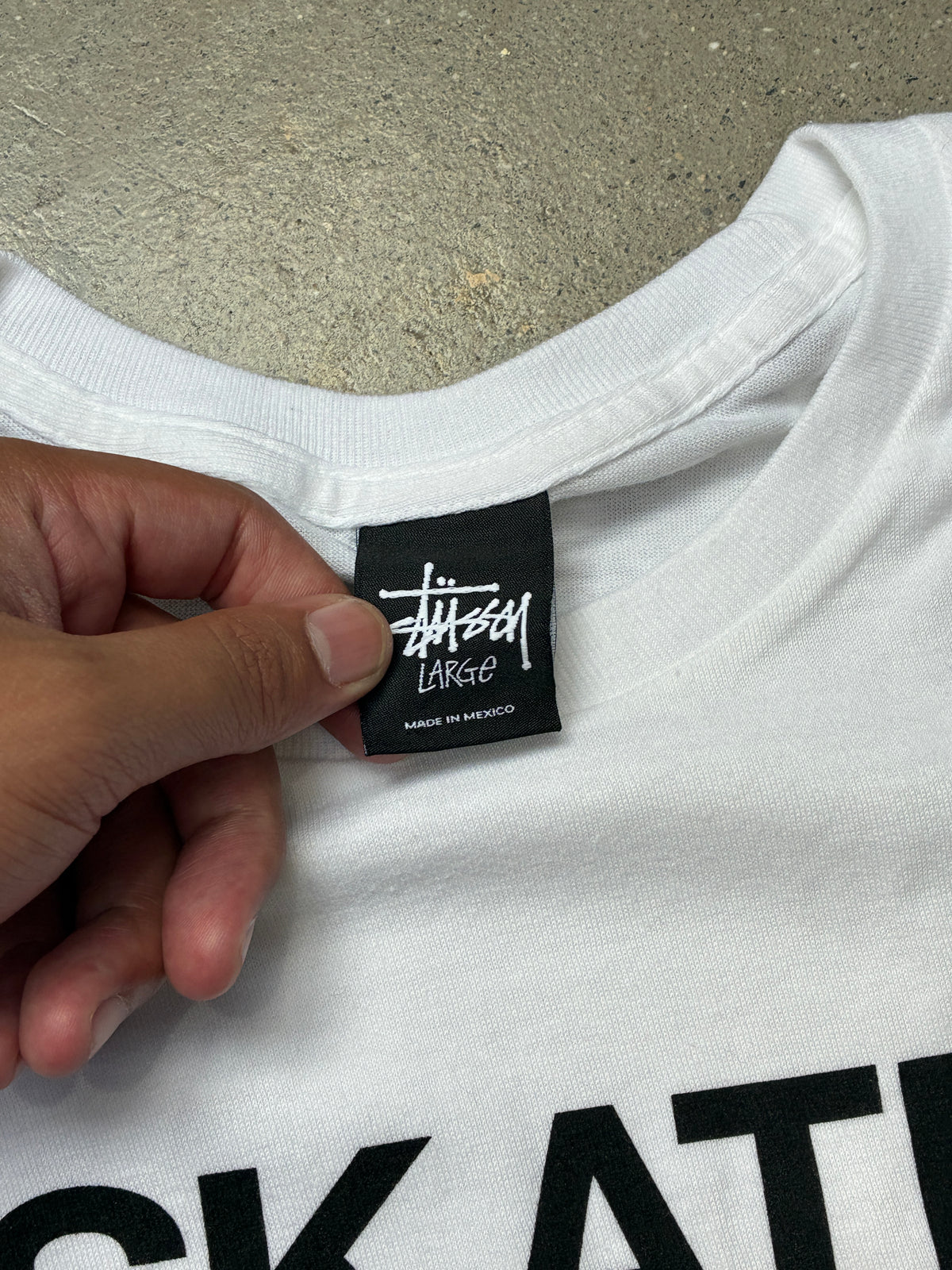 Stussy Skate Tough T-Shirt White Large