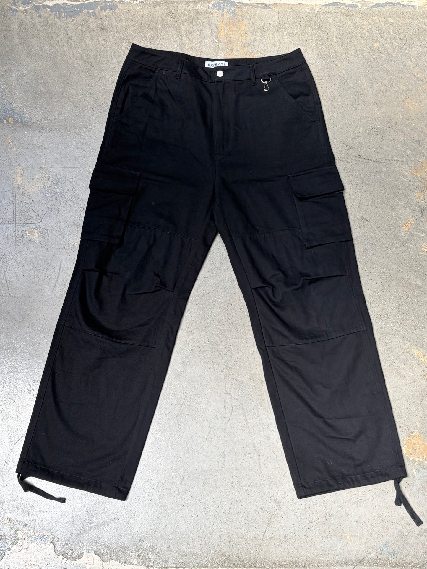 Sweats Collective Cargo Pants Black Large (34) (Pre-Owned)