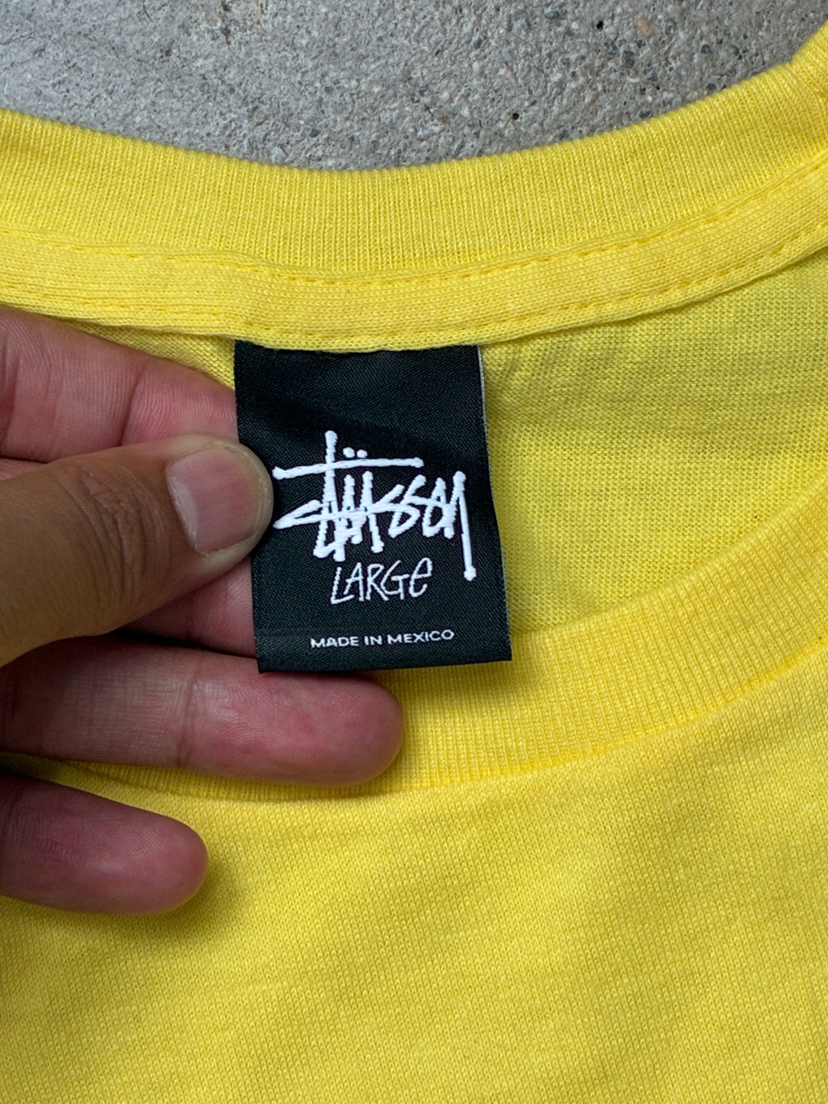 Stussy One Love T-Shirt Yellow Large