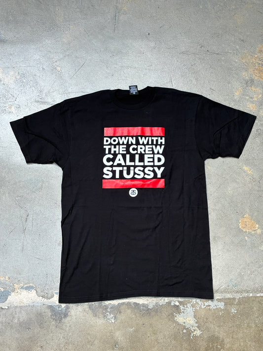 Stussy The Crew T-Shirt Black Large