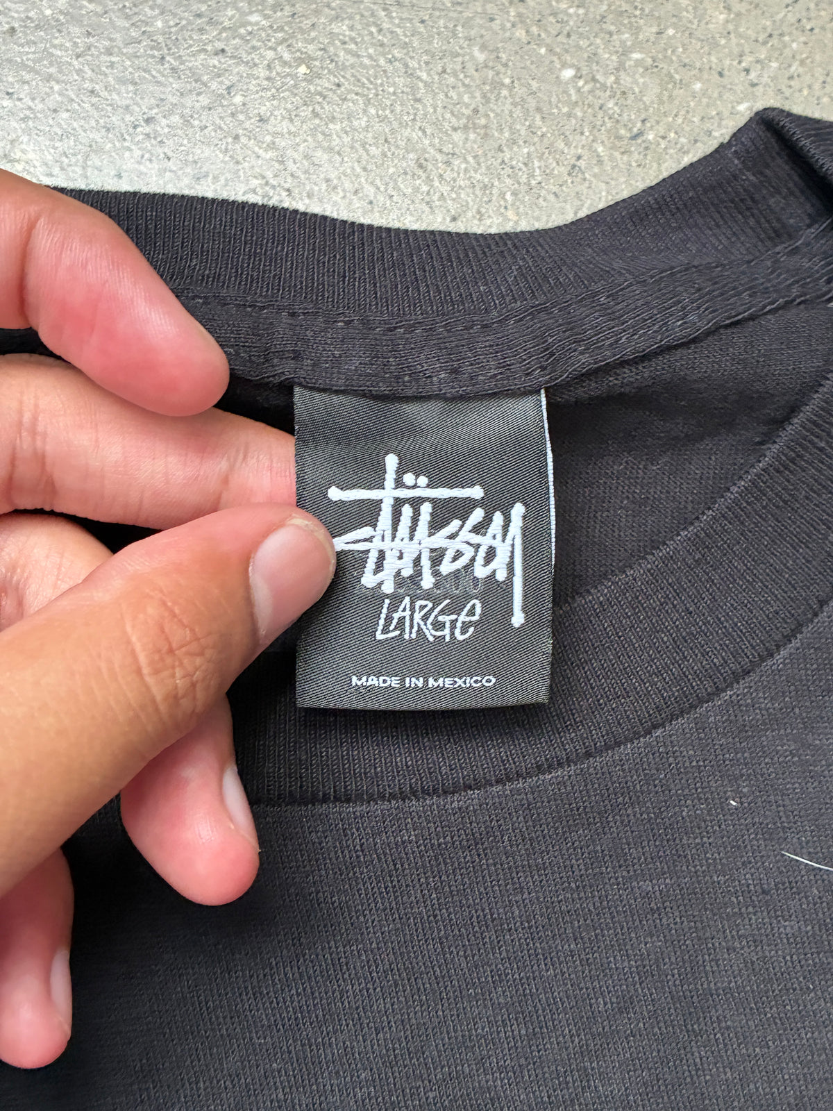 Stussy The Crew T-Shirt Black Large