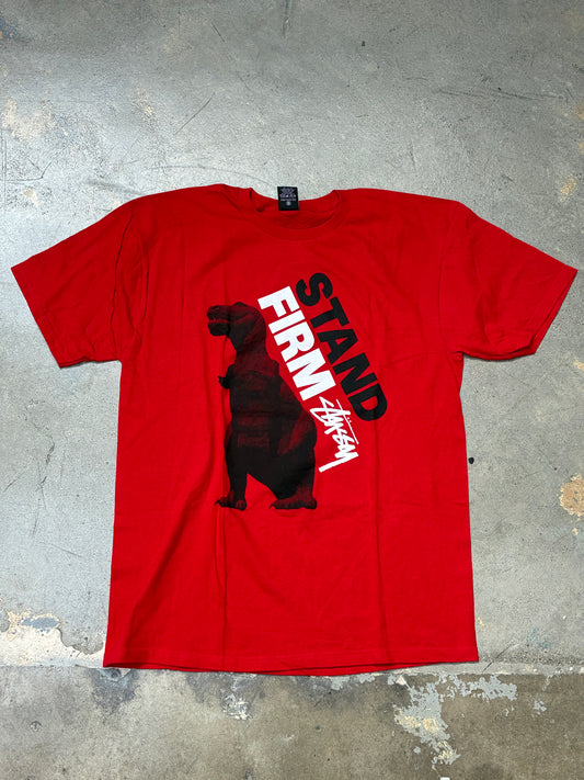 Stussy Stand Firm T-Shirt Red Large
