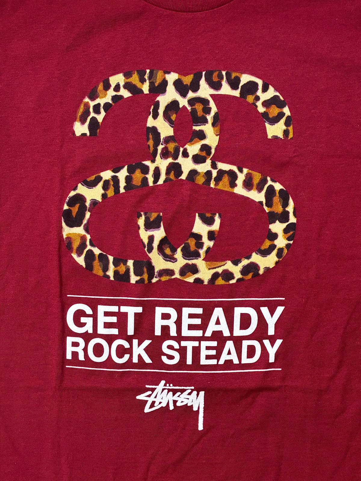 Stussy Get Ready Rock Steady Burgundy Small
