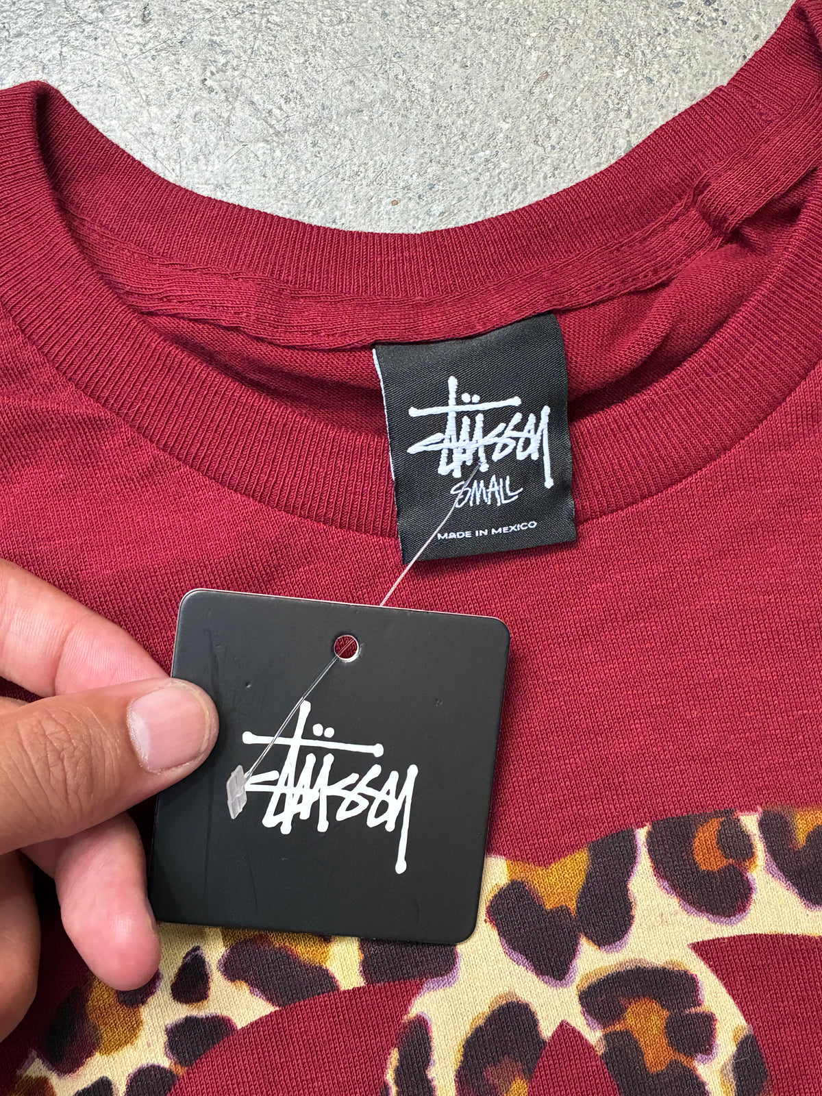 Stussy Get Ready Rock Steady Burgundy Small